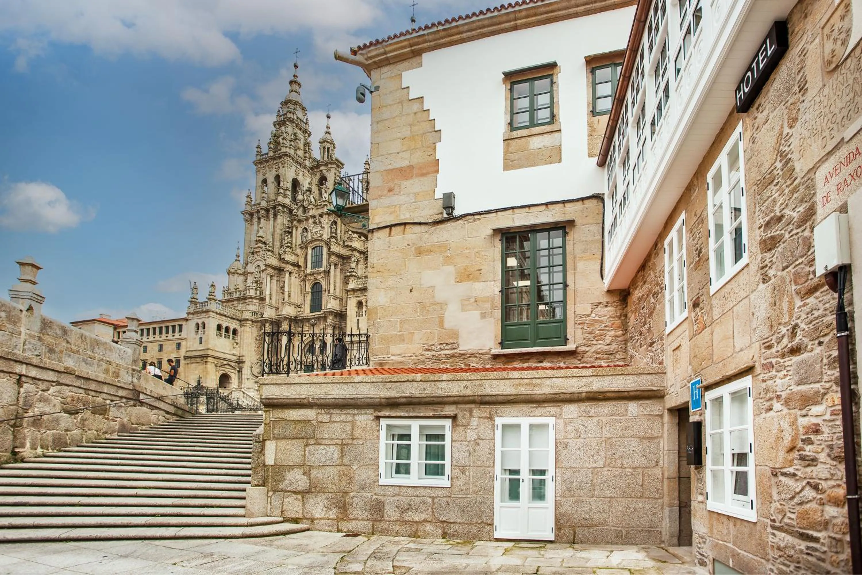 Property building in Hotel Plaza Obradoiro by Bossh! Hotels