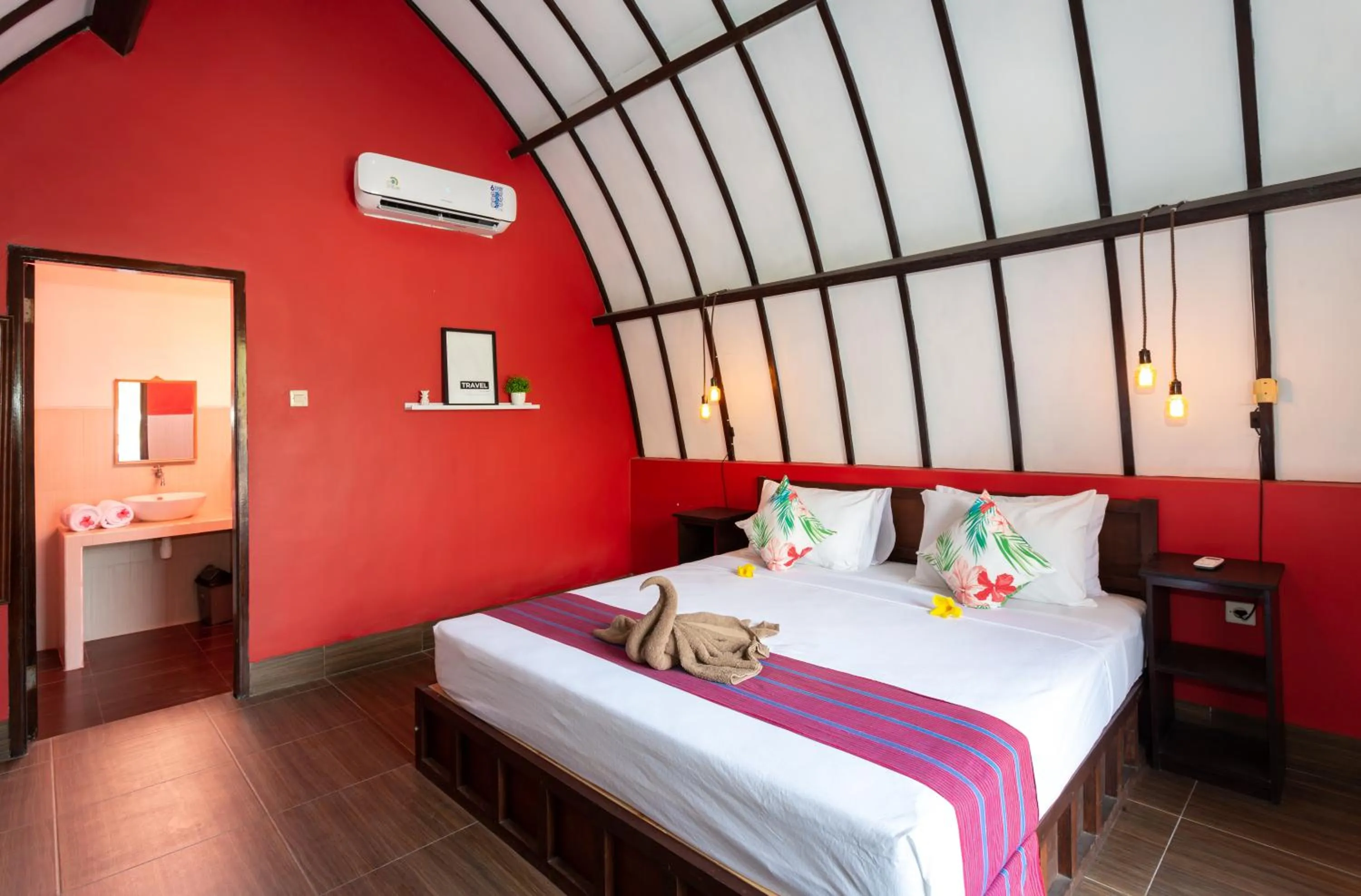 Bedroom, Bed in Kidi's Lodge Gilitrawangan