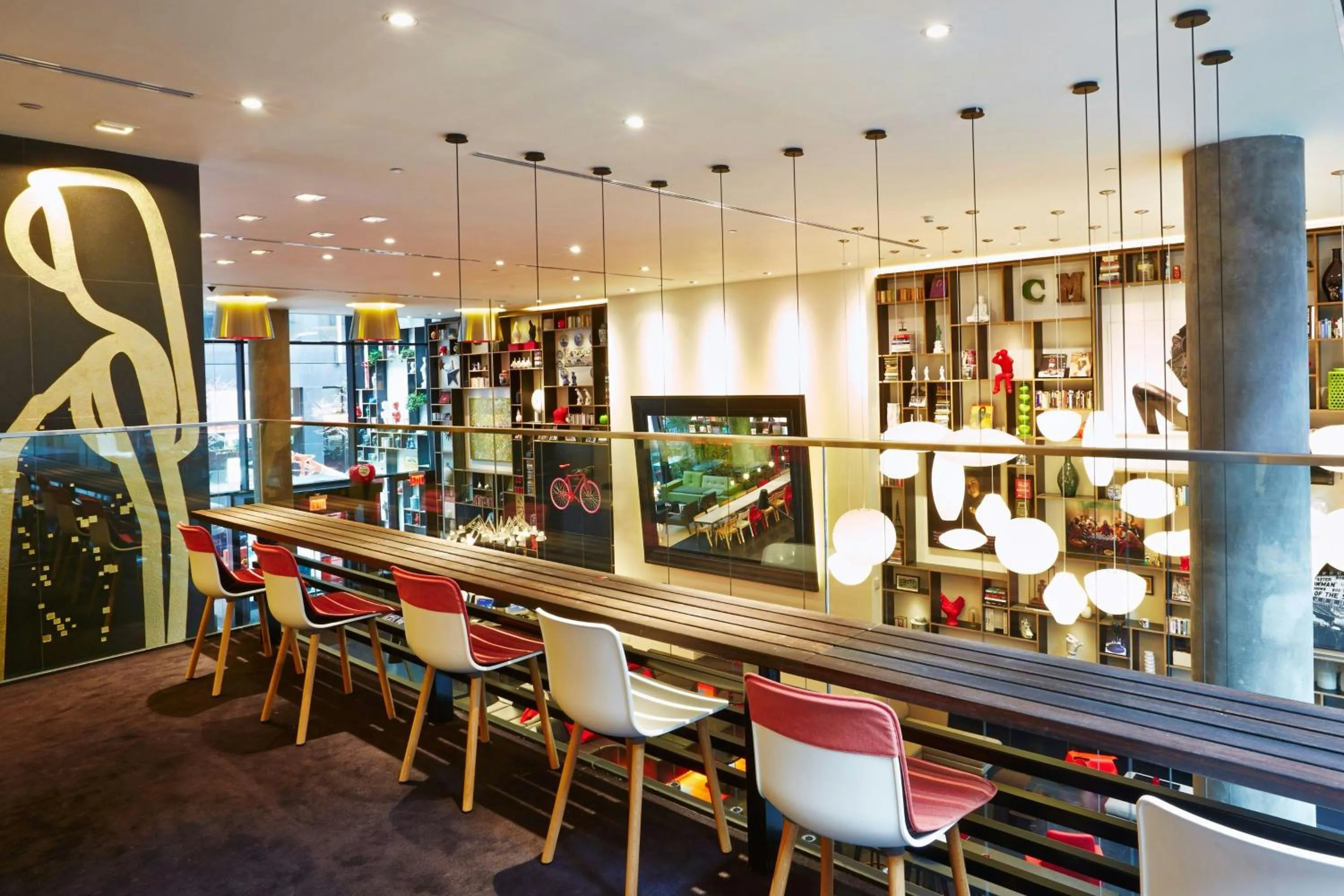 Lobby or reception in citizenM New York Times Square