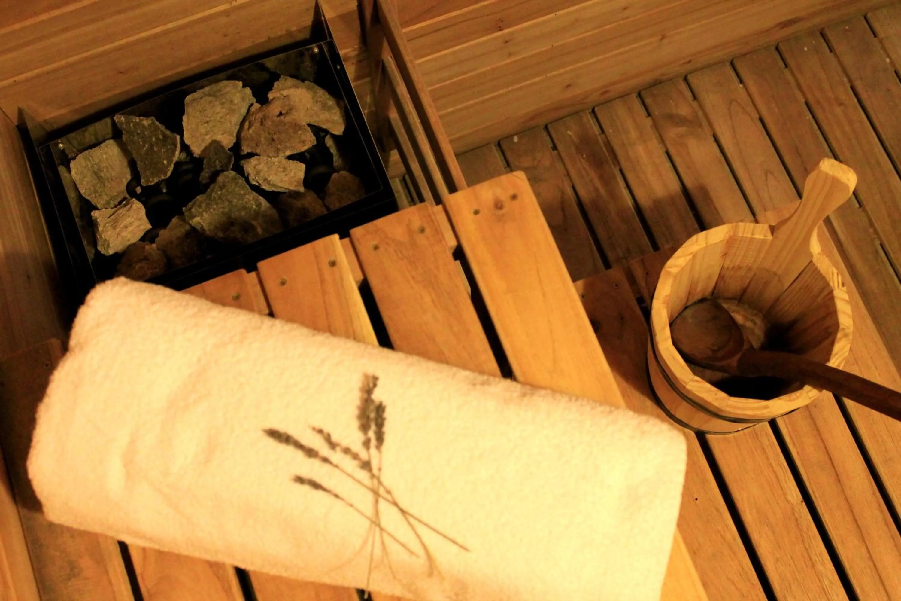 Sauna in Los Robles Apart & Spa