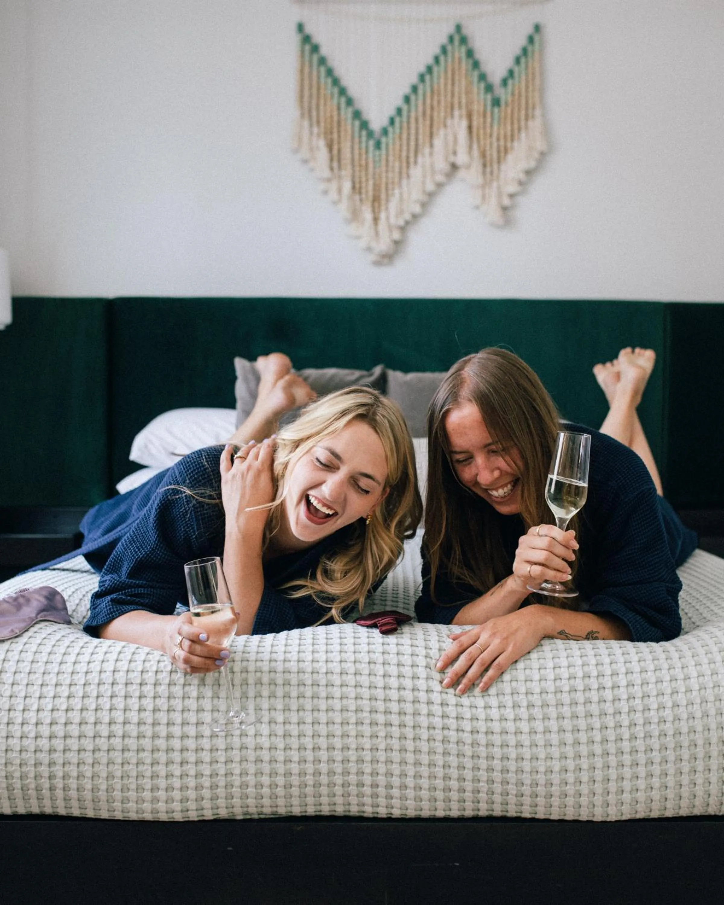 People, Bed in Stellar Suites