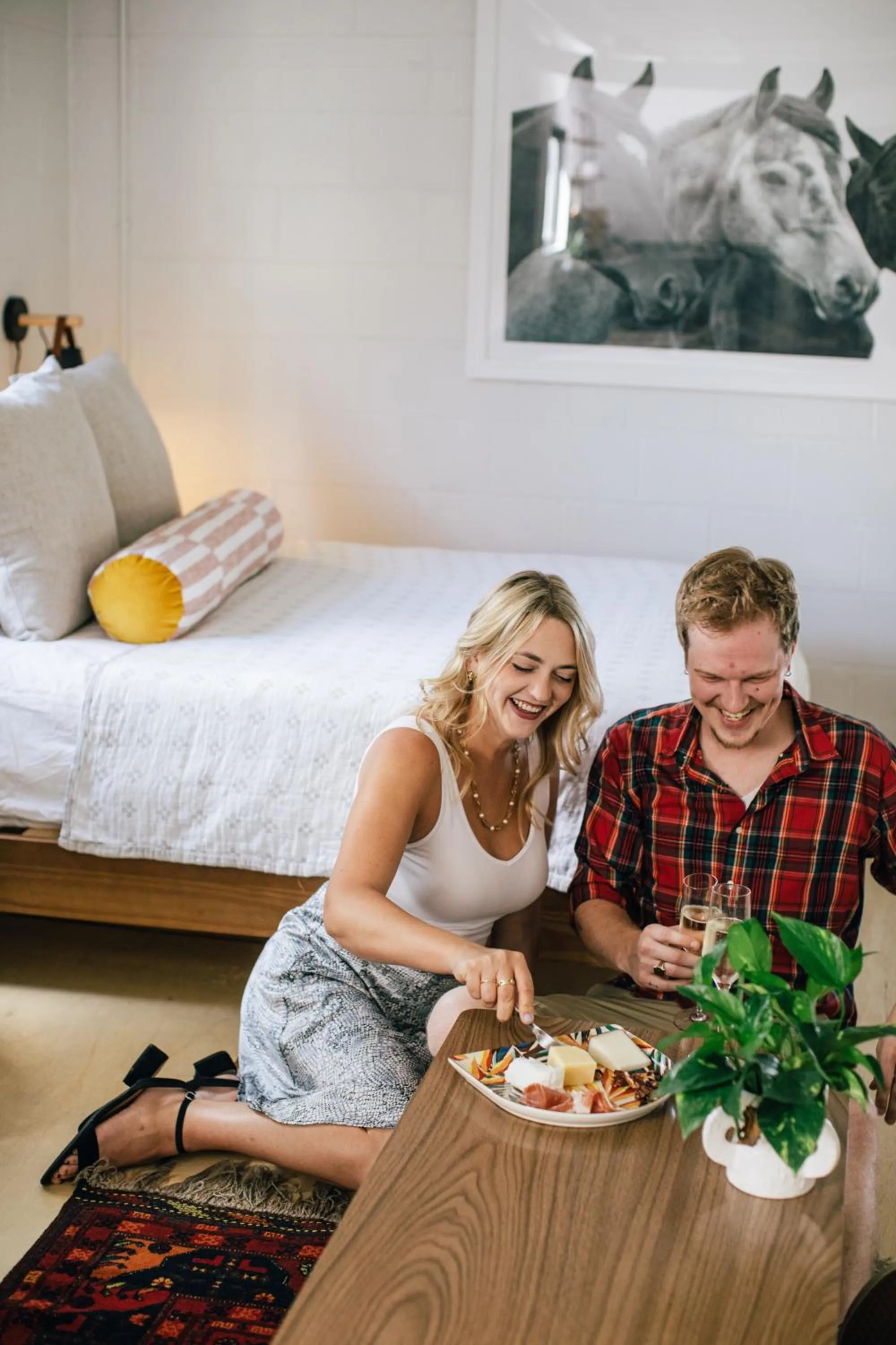 Bed in Stellar Suites