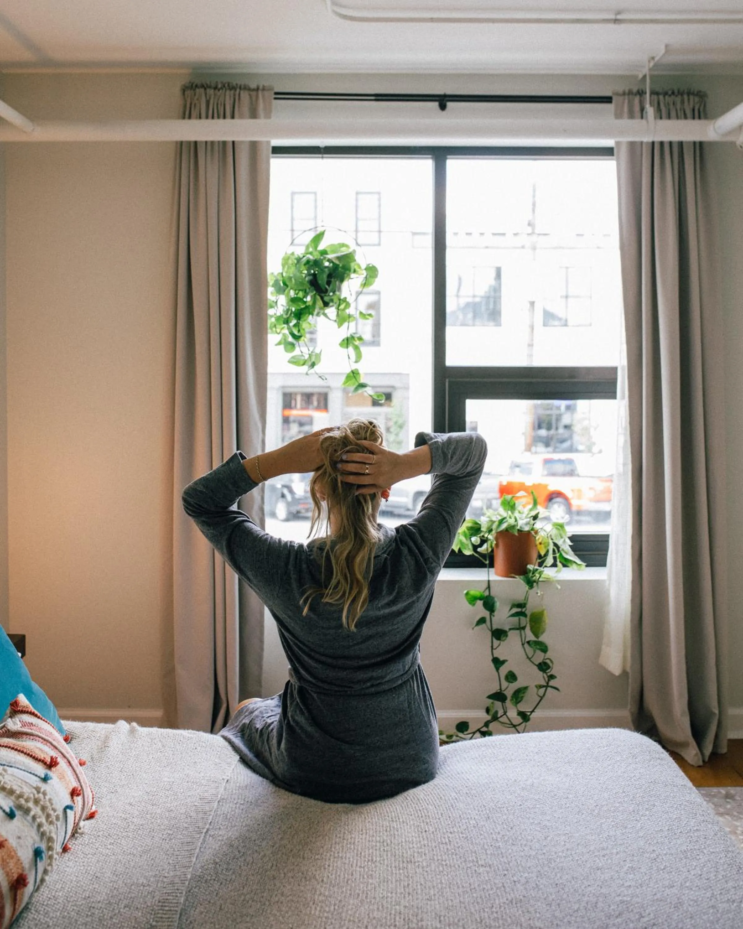 People, Bed in Stellar Suites