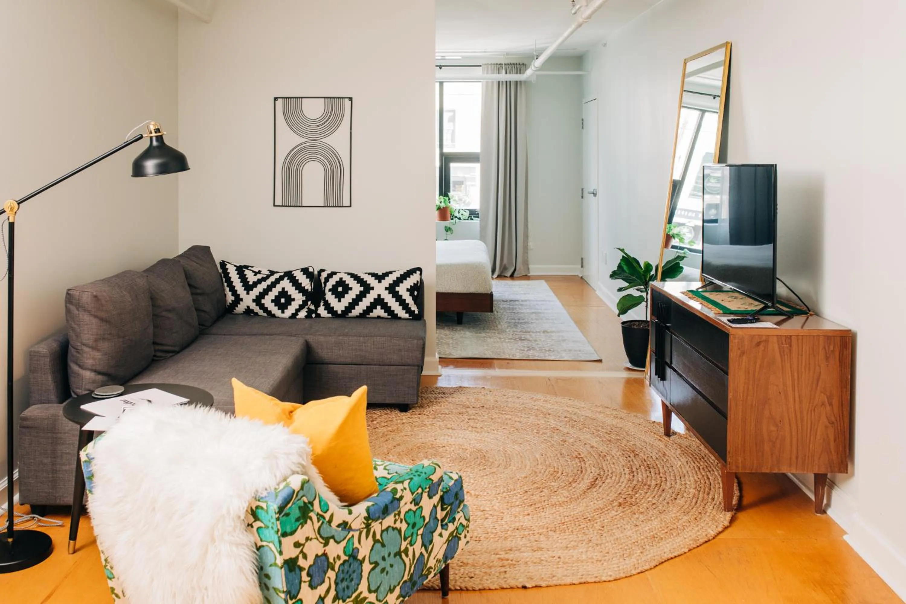 Living room in Stellar Suites