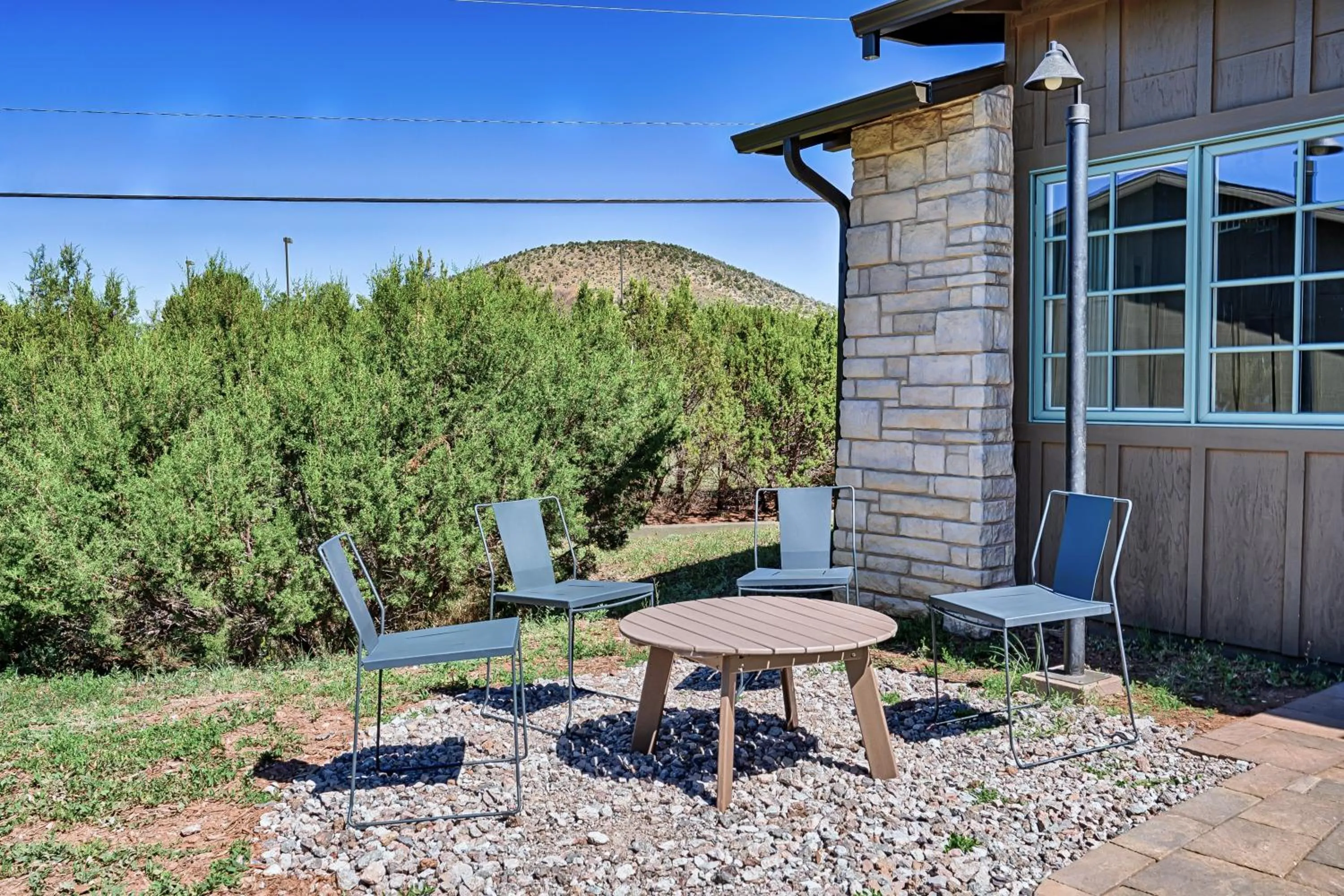 Seating area in Inn History Grand Canyon Cabin