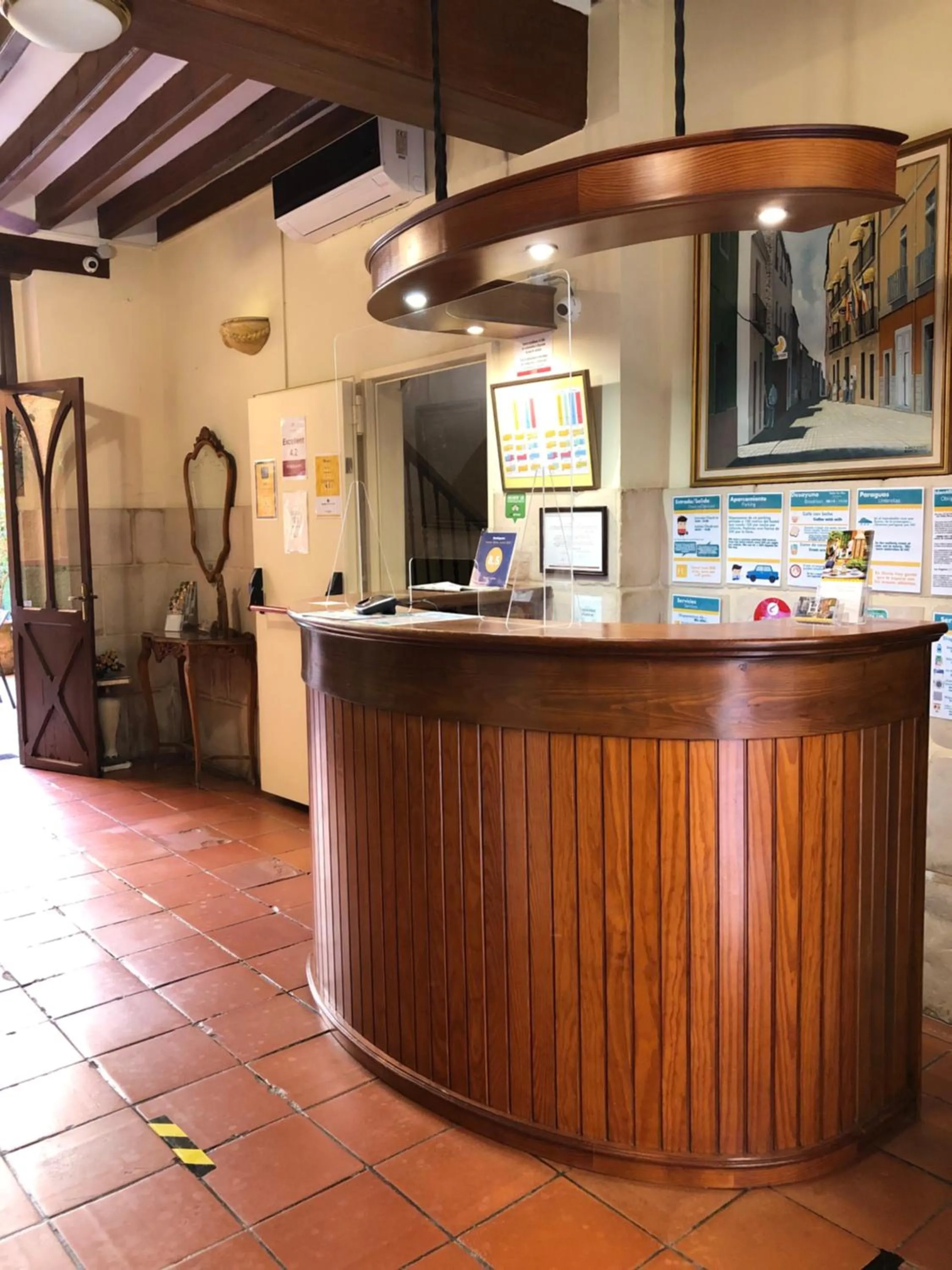 Lobby or reception in Hostal Loreto