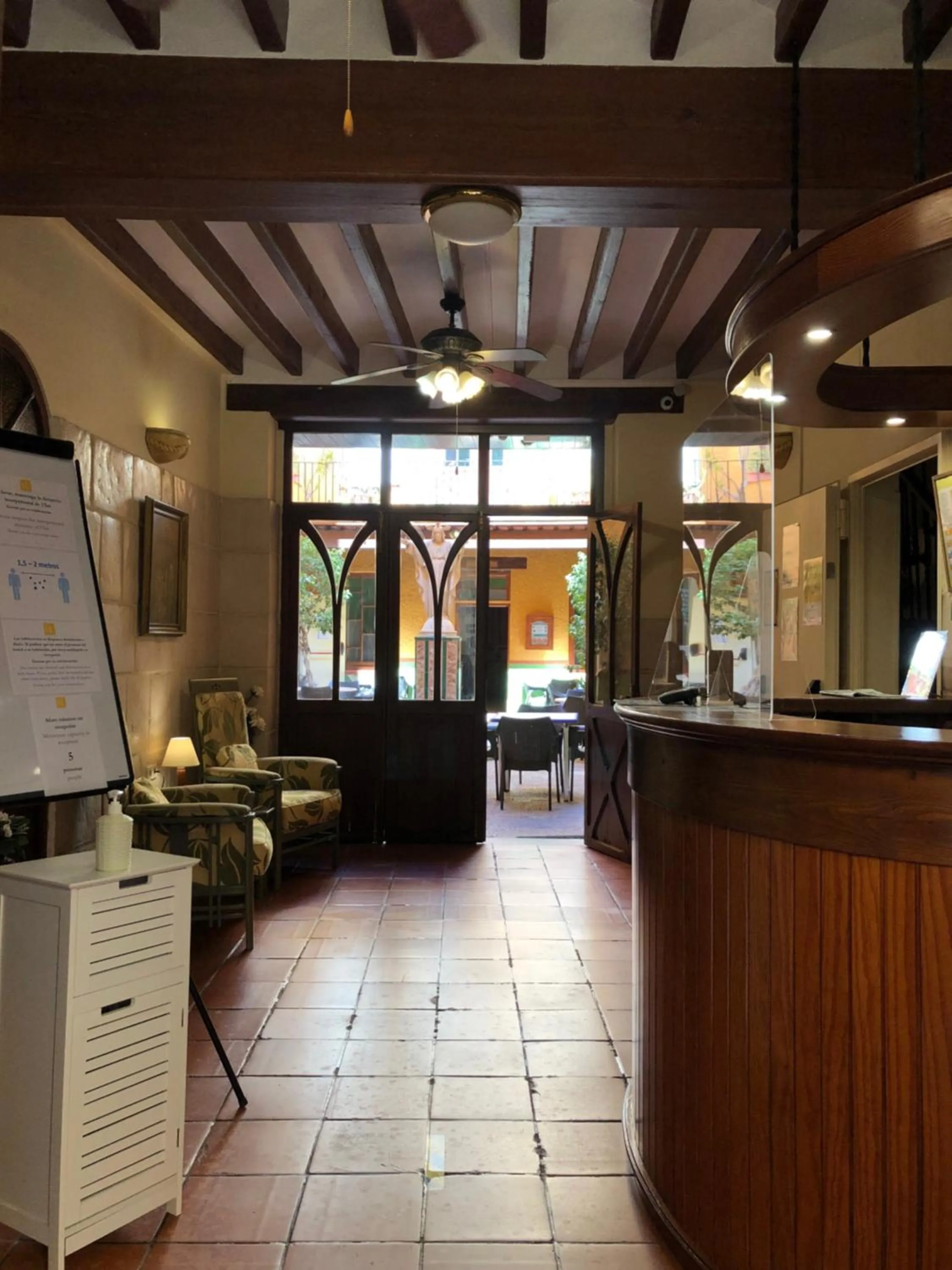 Lobby or reception in Hostal Loreto