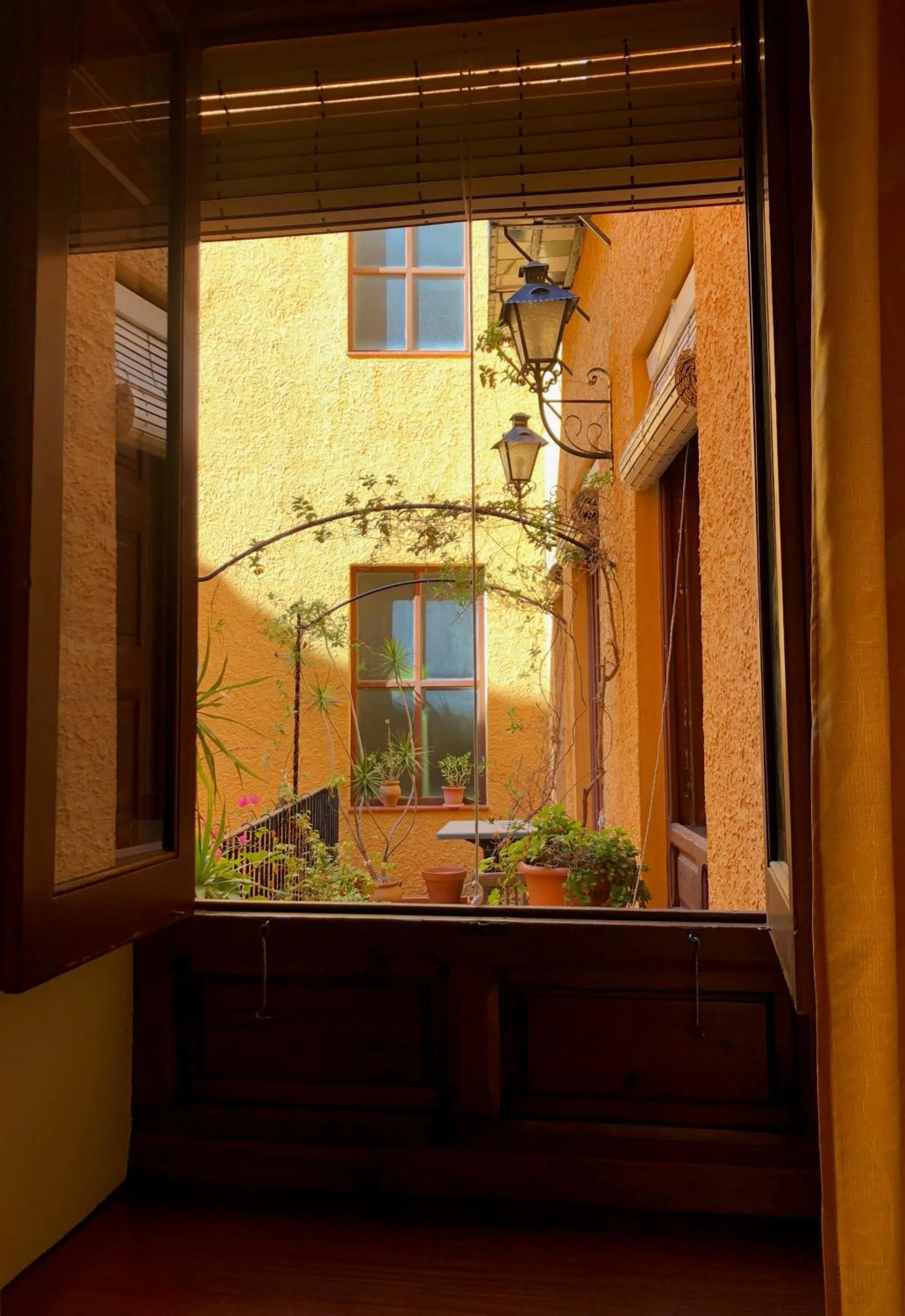 Inner courtyard view in Hostal Loreto