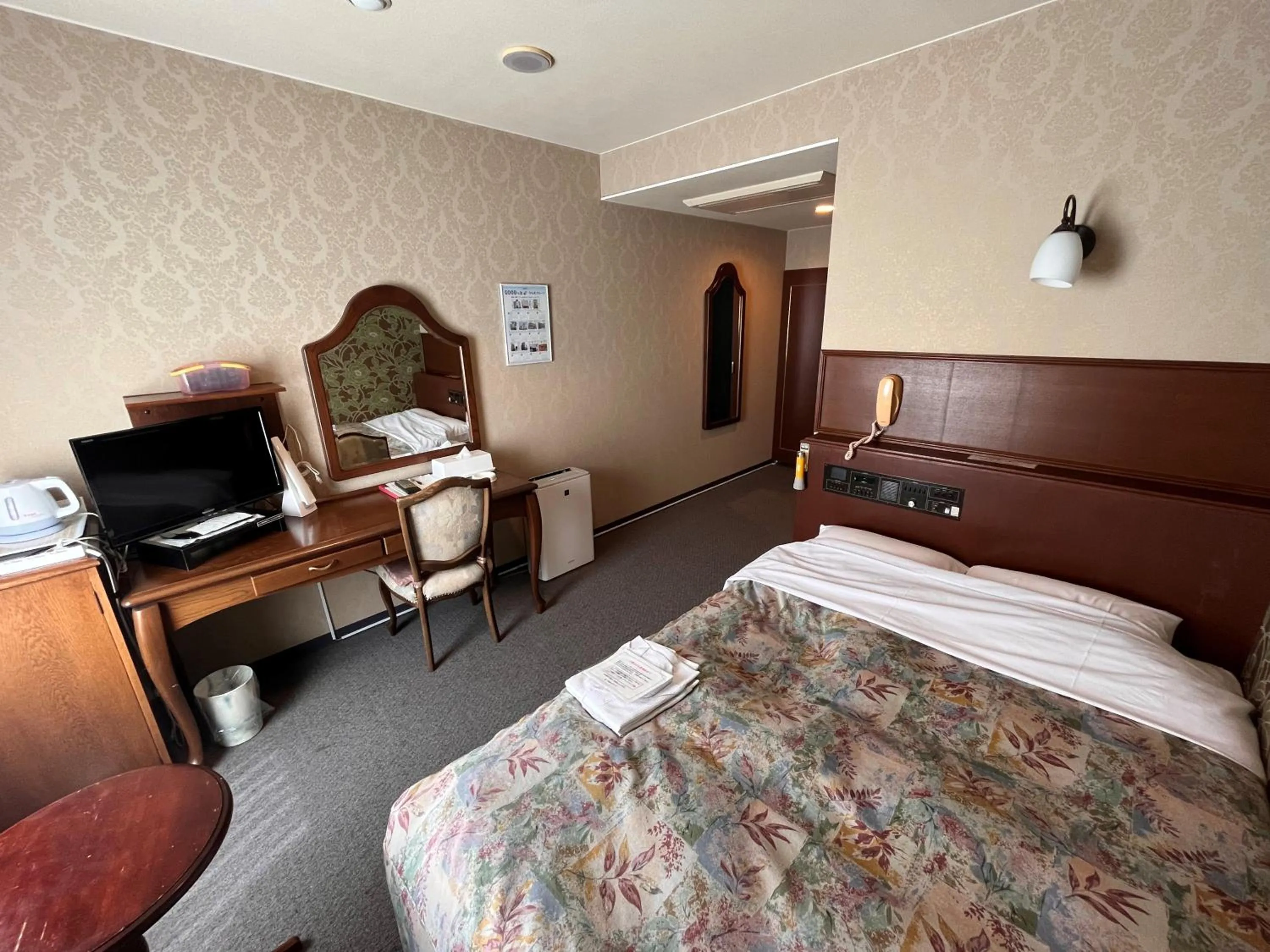 Bed in Seaside Hotel Kamome