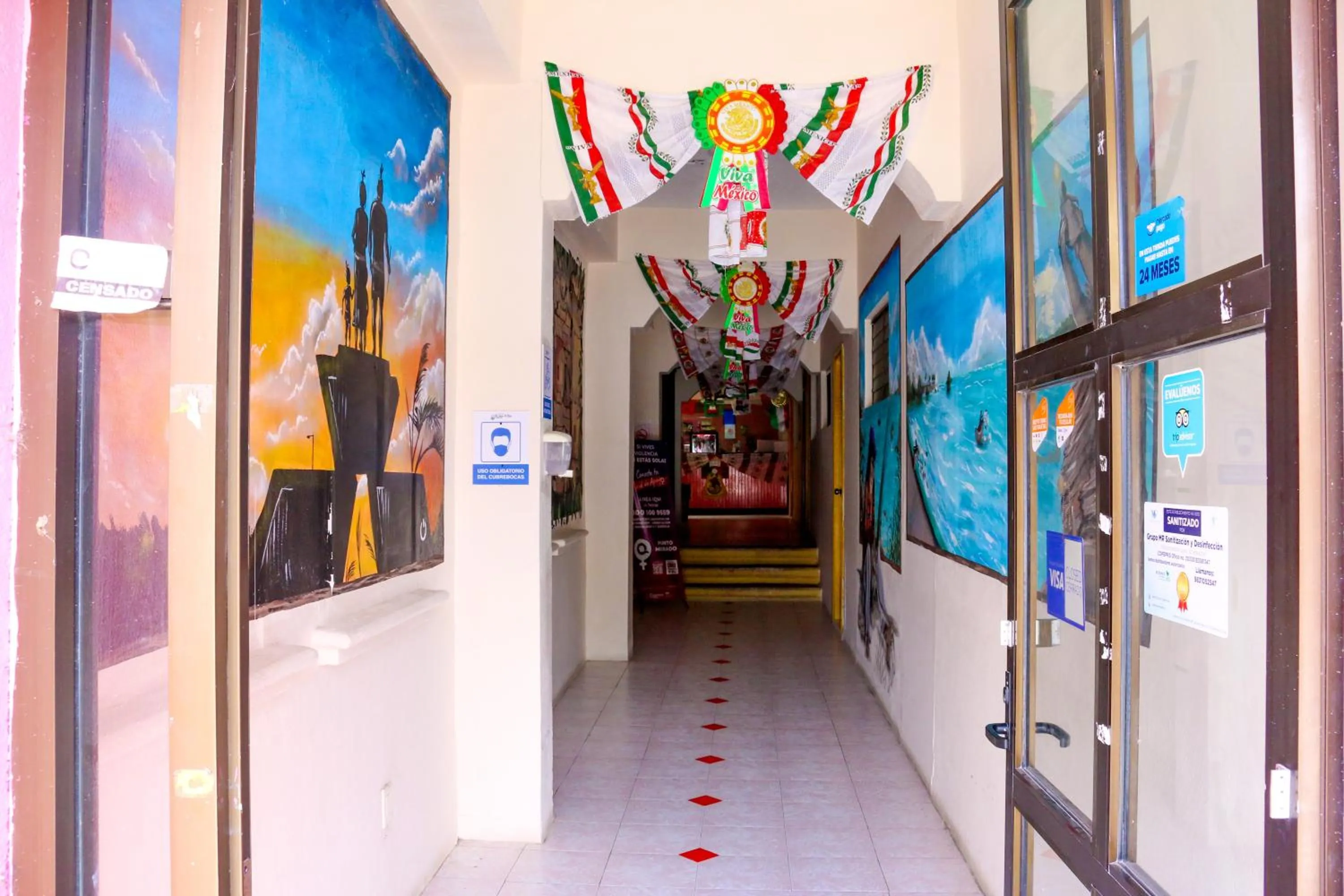 Property building in Hotel Rosa del Alba, Barrio Mágico Centro Histórico de Chetumal
