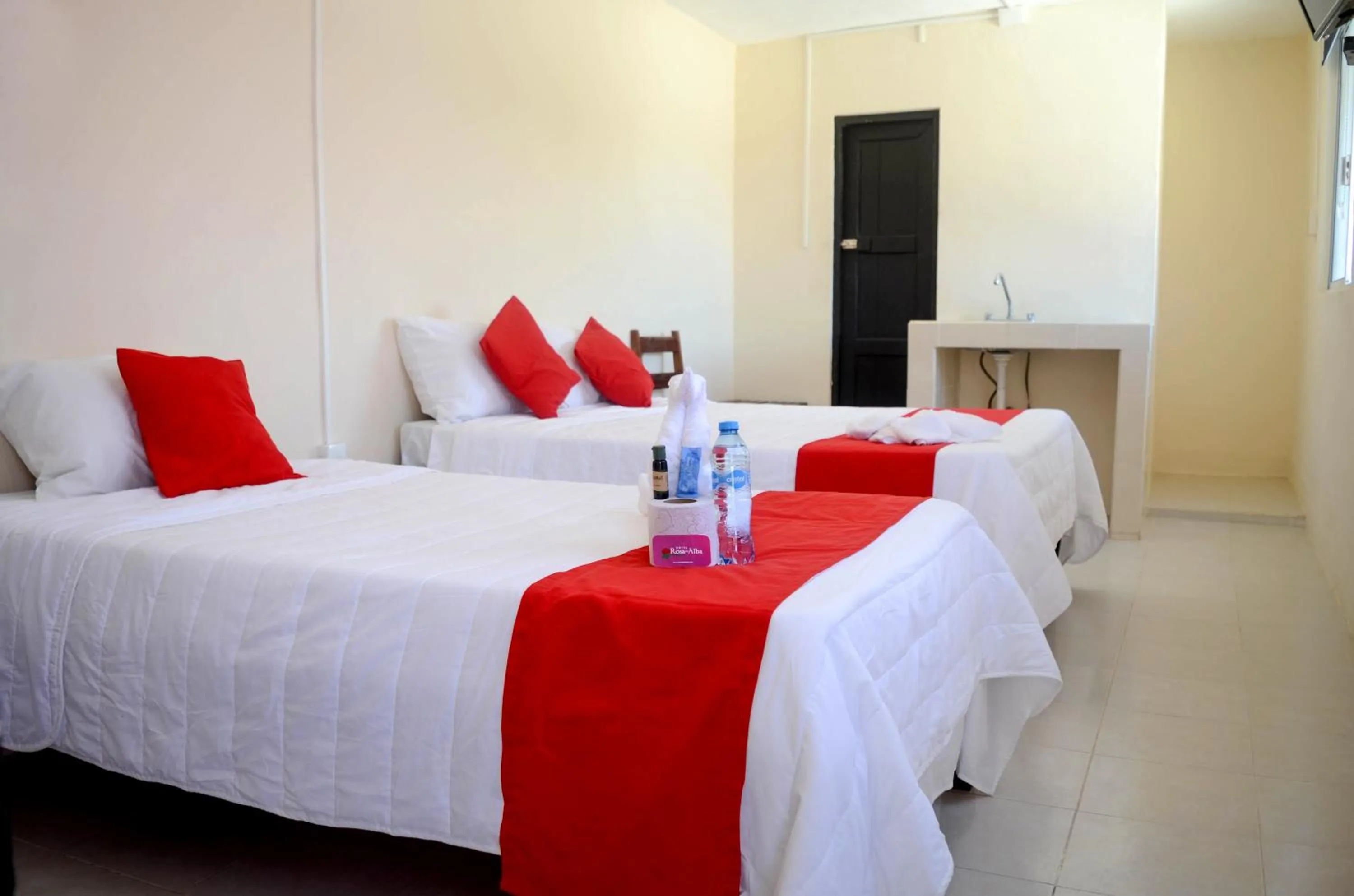 Bed in Hotel Rosa del Alba, Barrio Mágico Centro Histórico de Chetumal