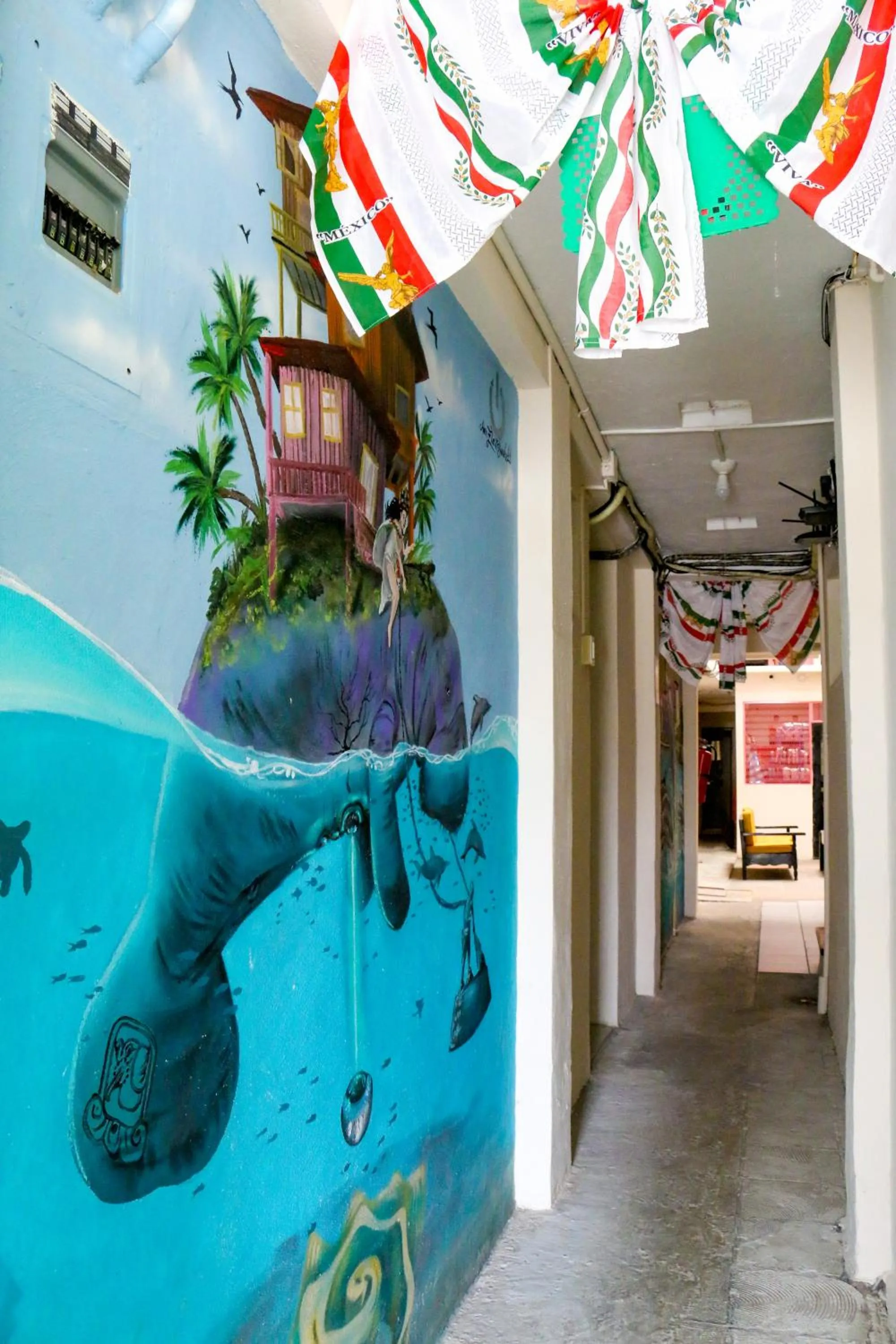 Property building in Hotel Rosa del Alba, Barrio Mágico Centro Histórico de Chetumal