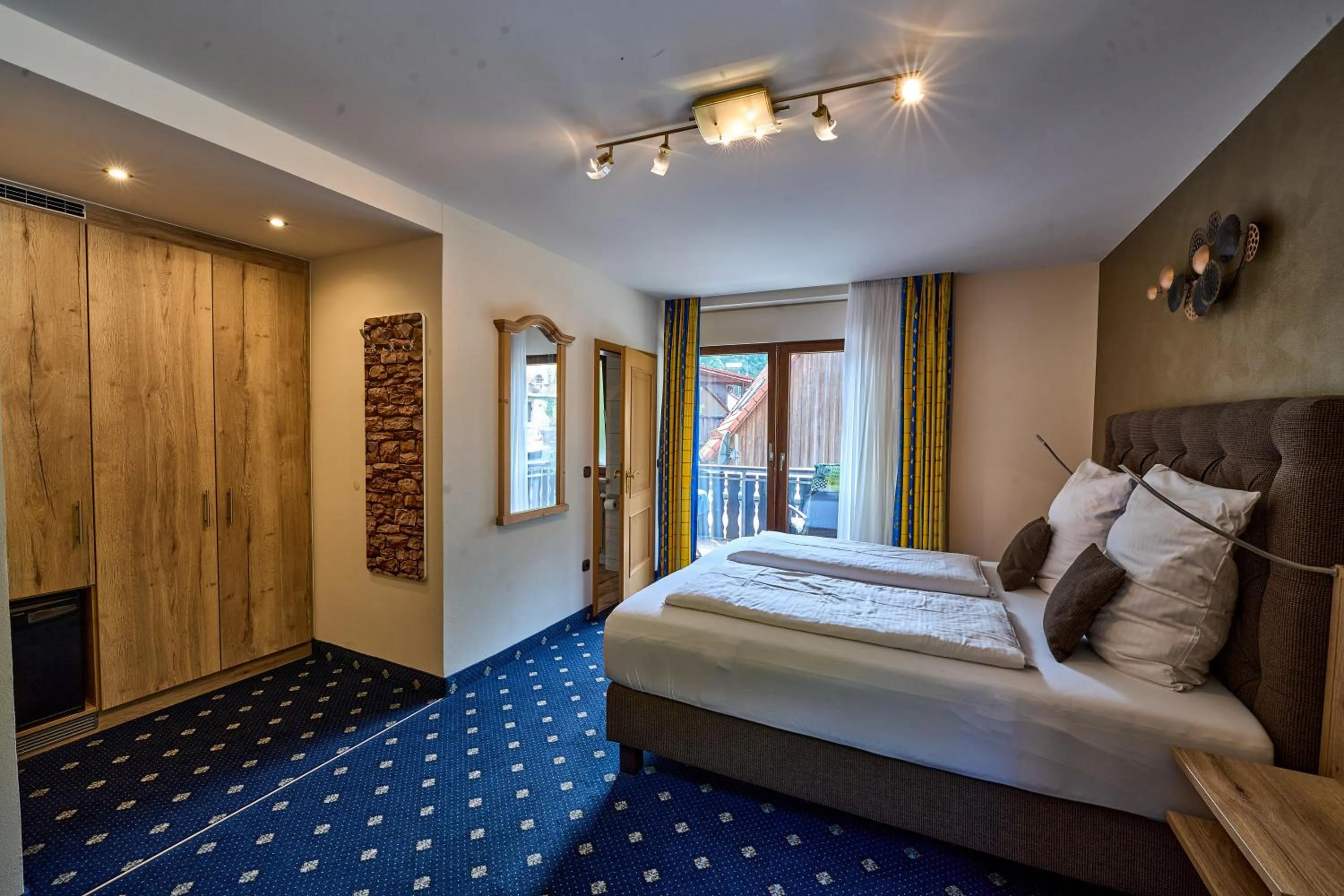 Photo of the whole room, Bed in Gästehaus Forellenhof