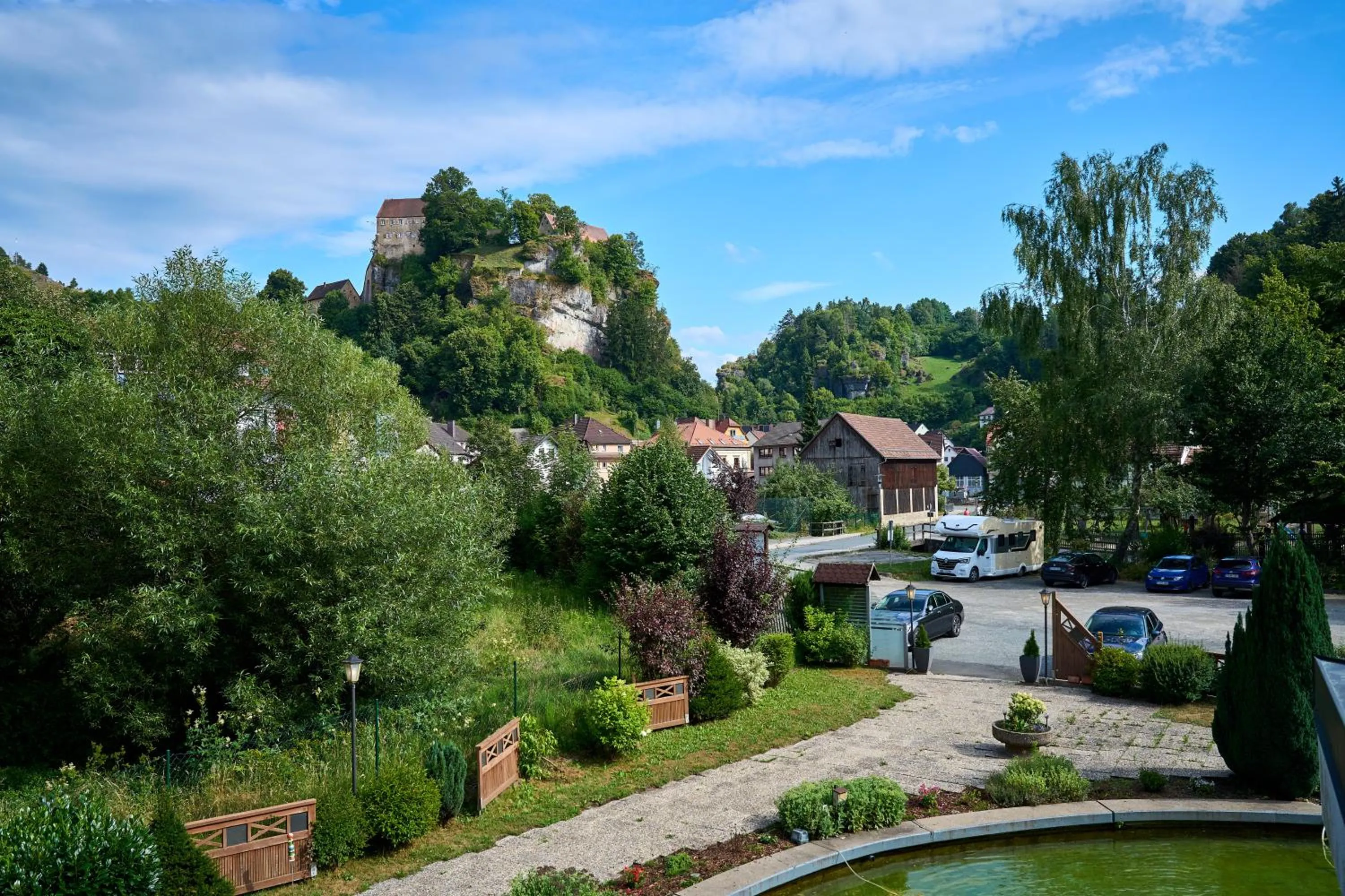 View (from property/room) in Gästehaus Forellenhof