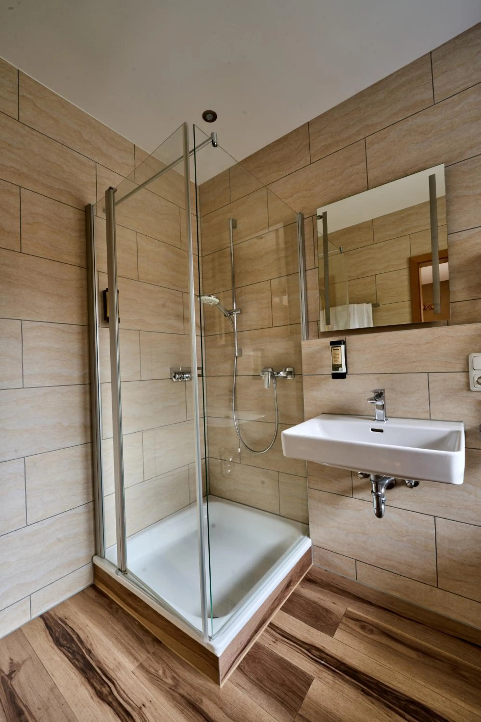 Bathroom in Gästehaus Forellenhof