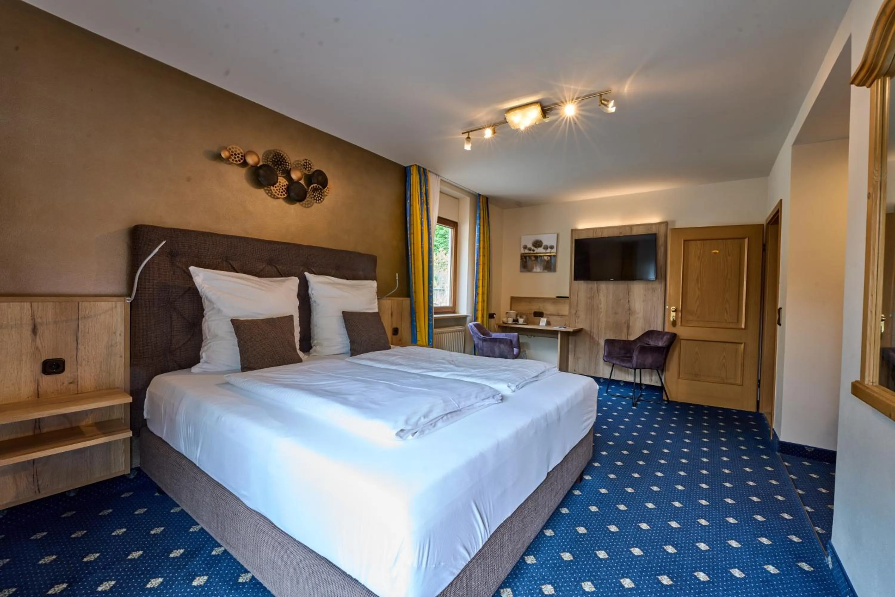 Photo of the whole room, Bed in Gästehaus Forellenhof