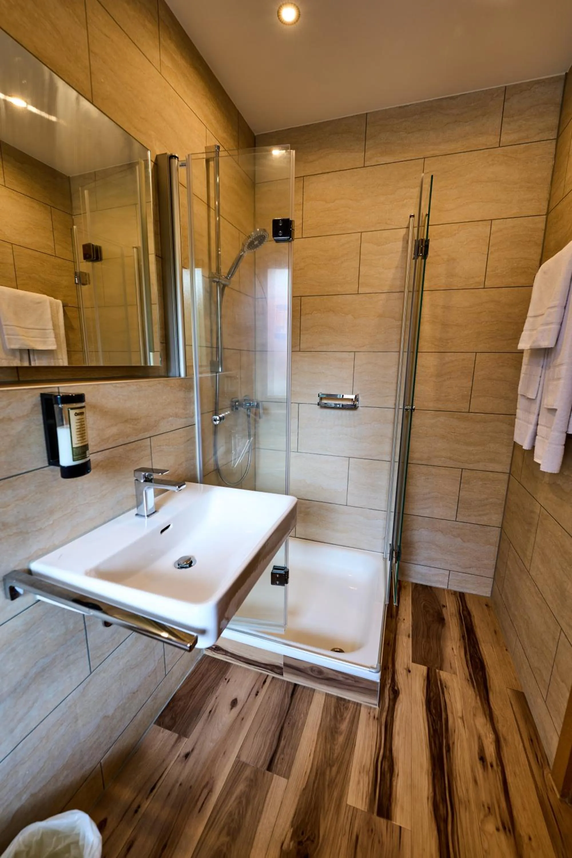 Bathroom in Gästehaus Forellenhof