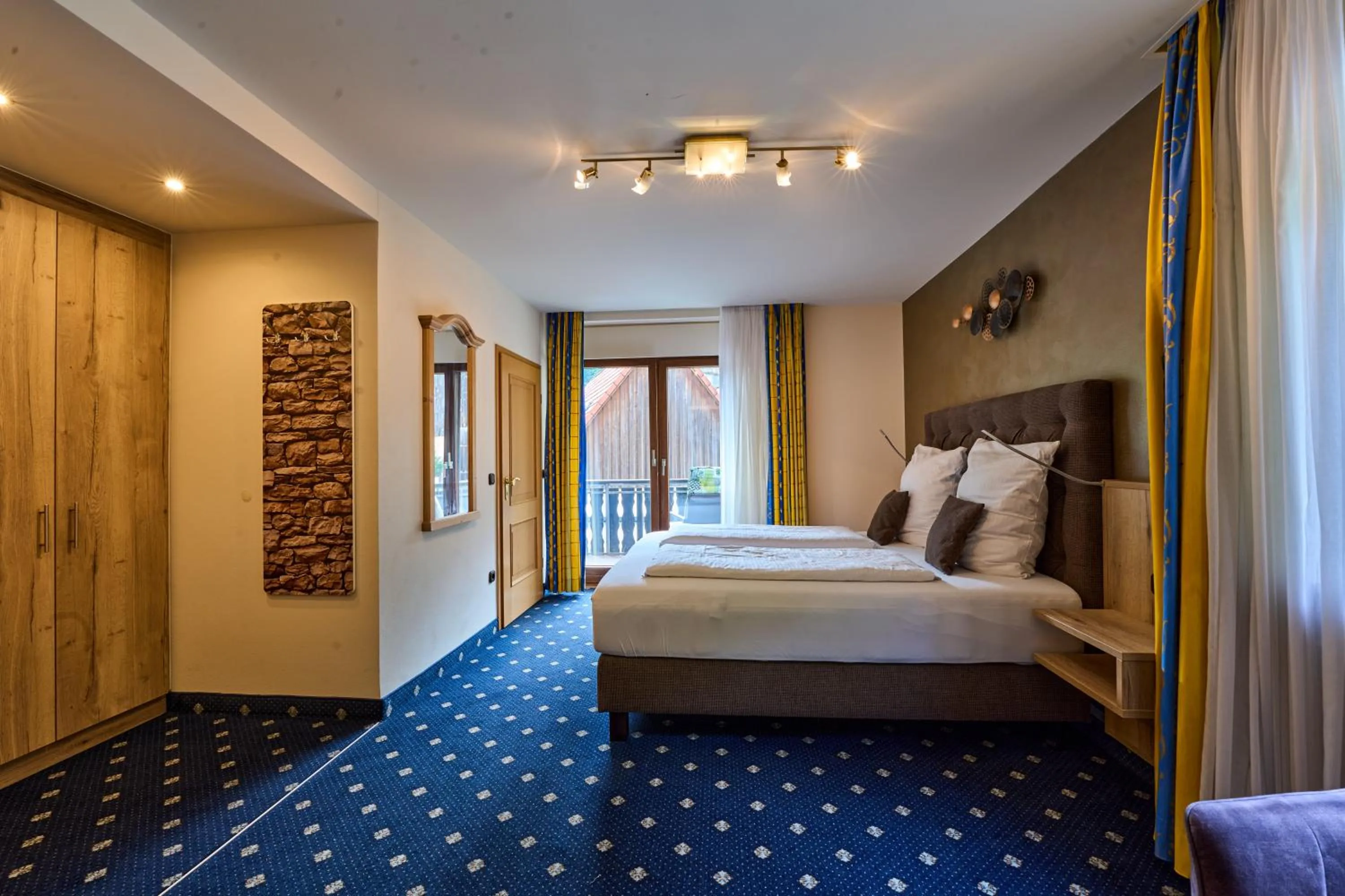 Photo of the whole room, Bed in Gästehaus Forellenhof