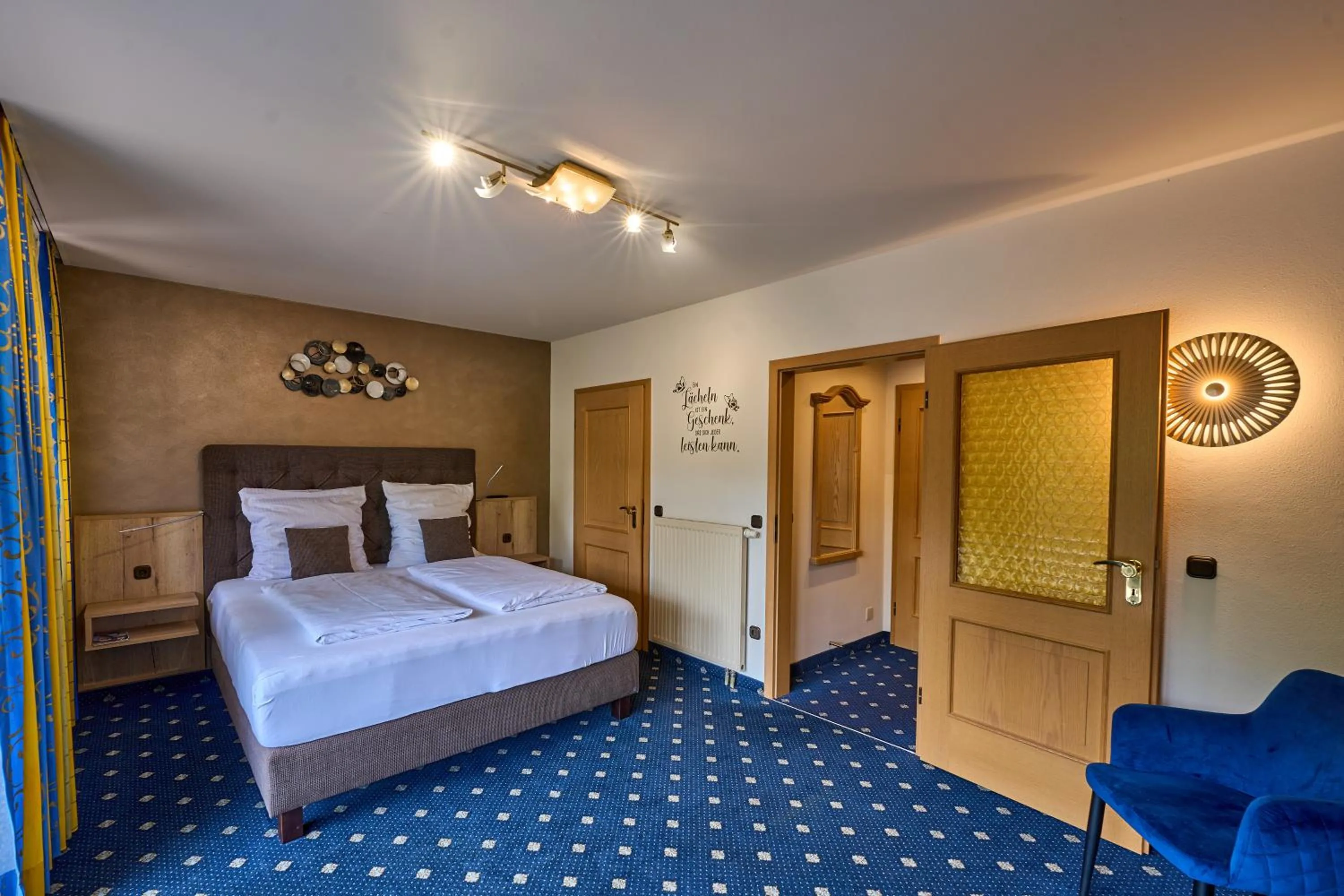 Photo of the whole room, Bed in Gästehaus Forellenhof