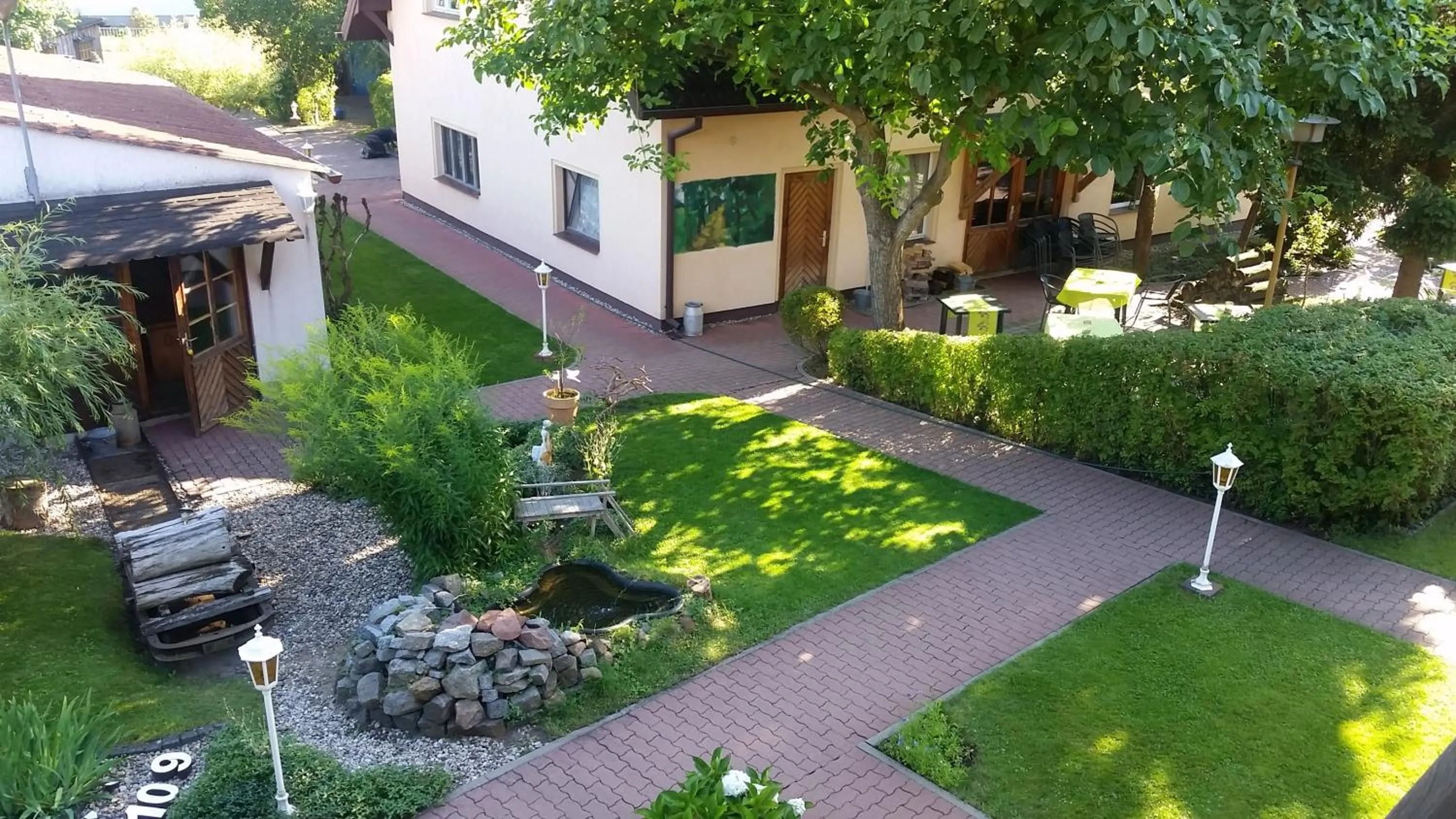 Patio in Pension zum Holzpantoffelmacher