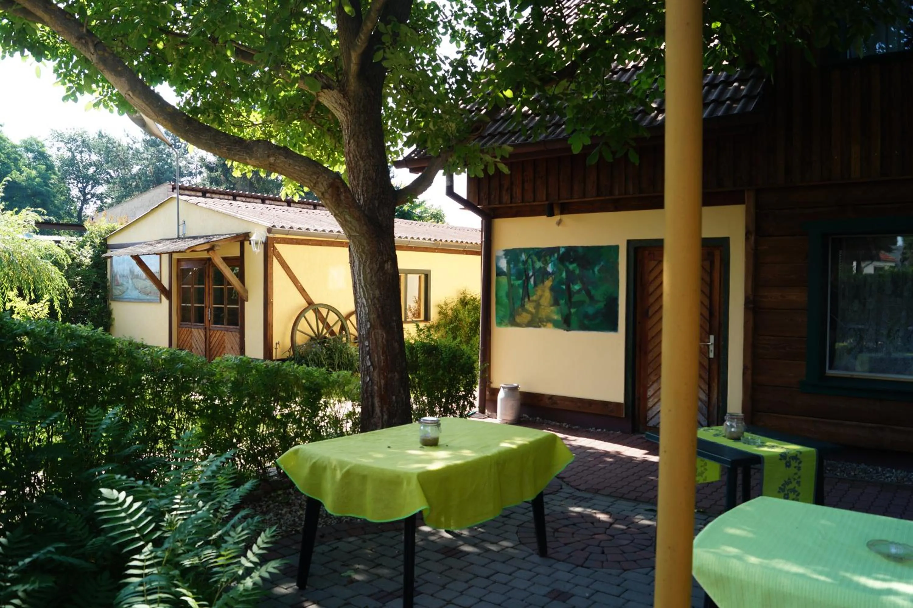 Patio in Pension zum Holzpantoffelmacher
