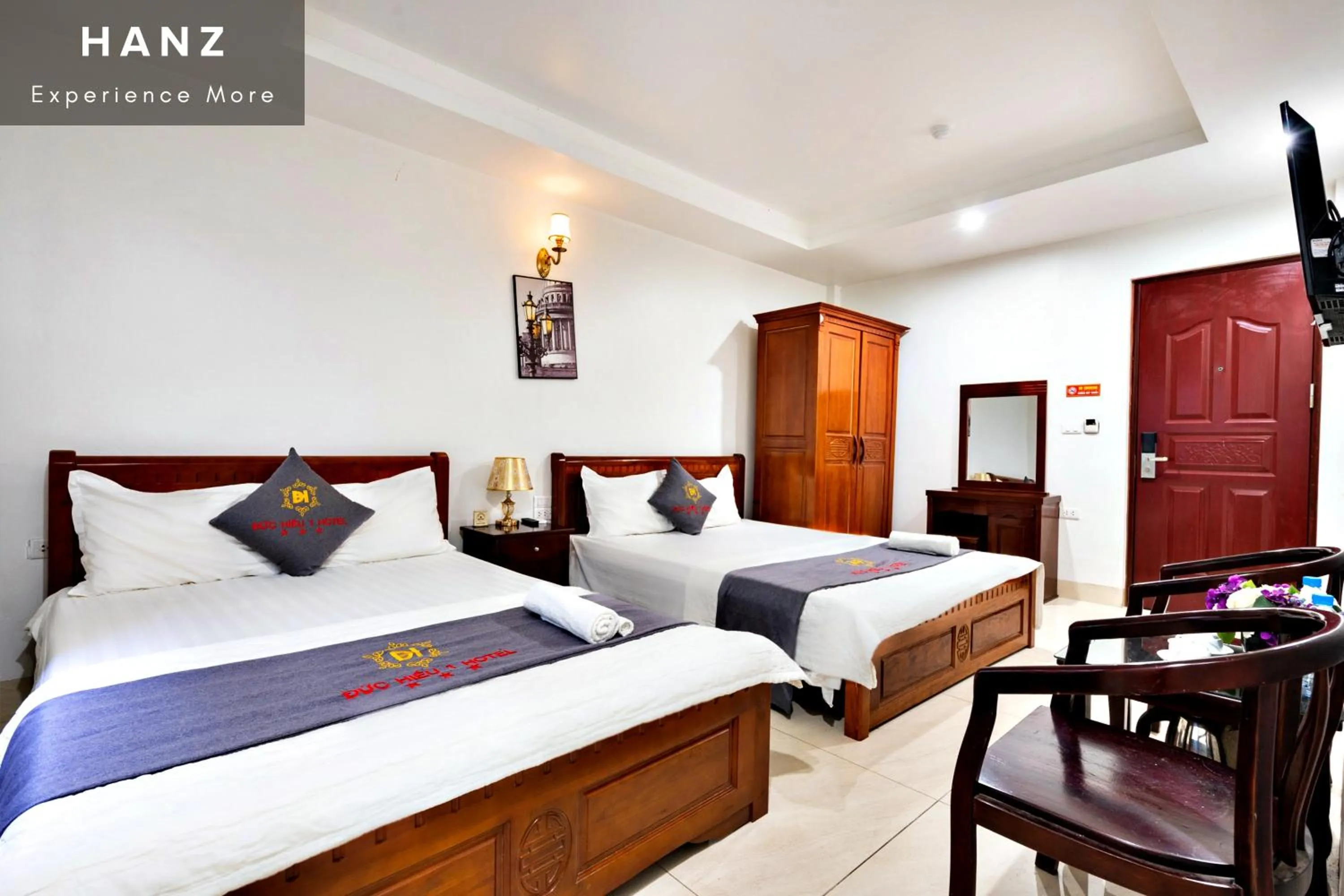 Bed in HANZ Duc Hieu 1 Hotel