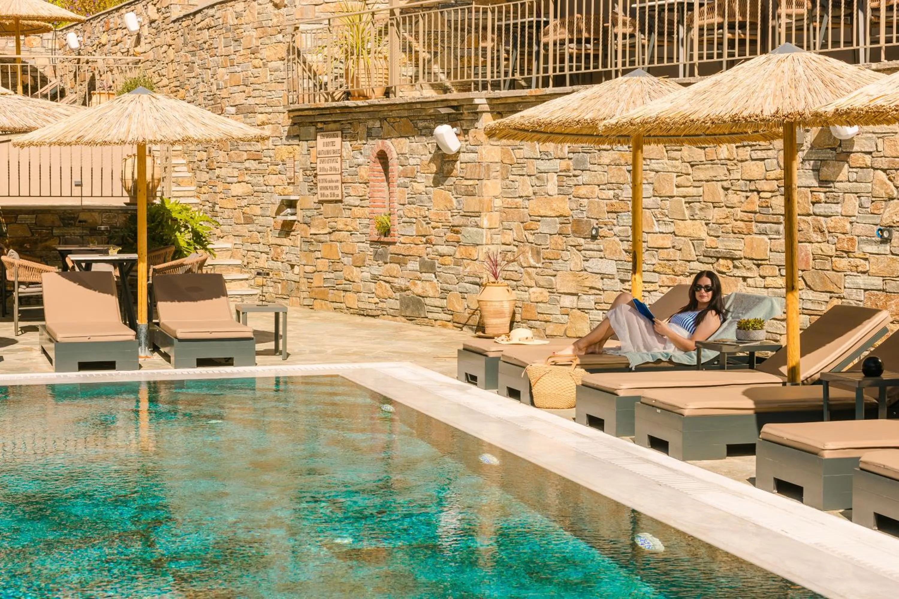 Swimming pool in Paramithenio Village Beach Resort & Spa