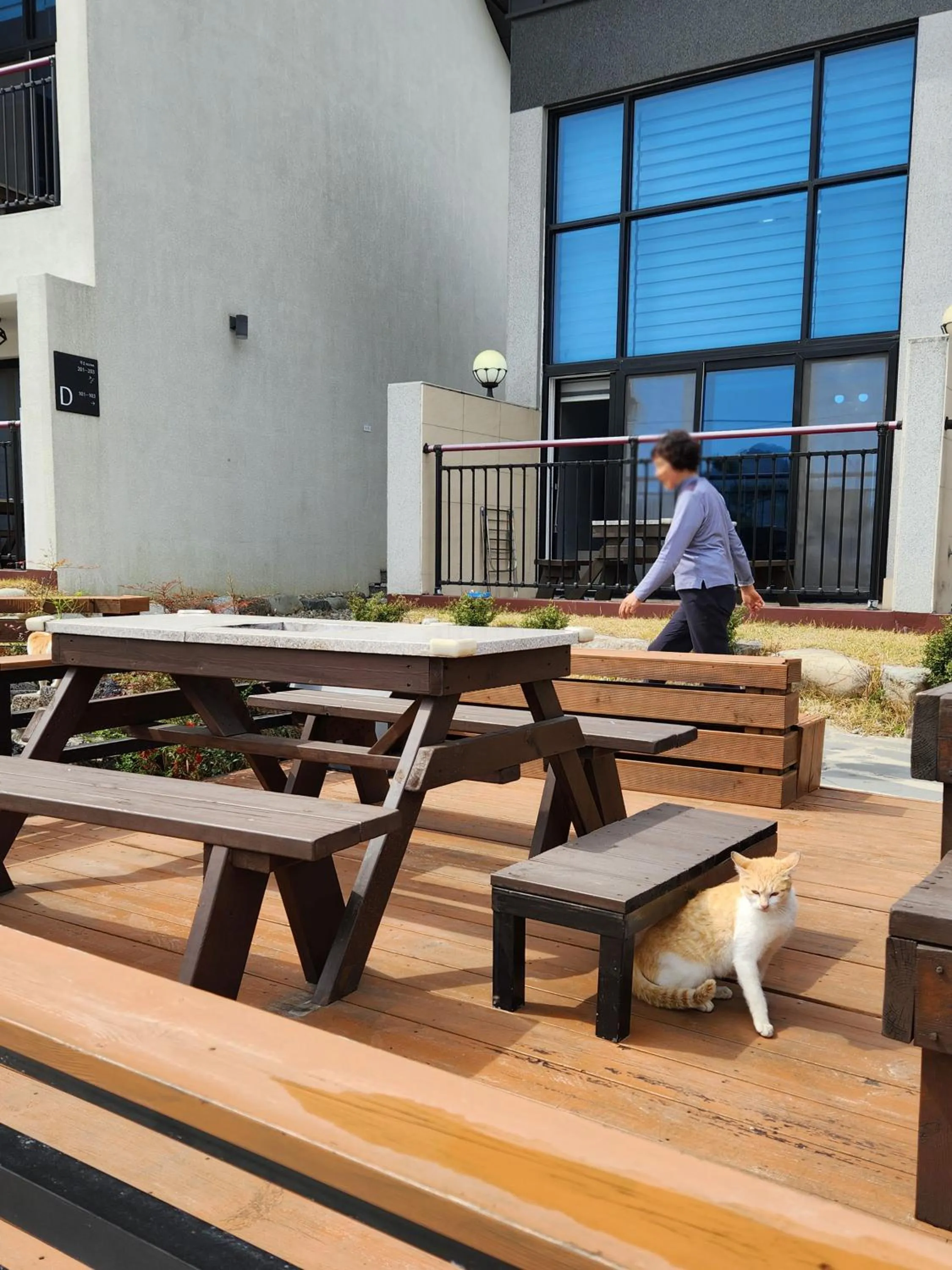 Balcony/Terrace in Seolli Resort Pension