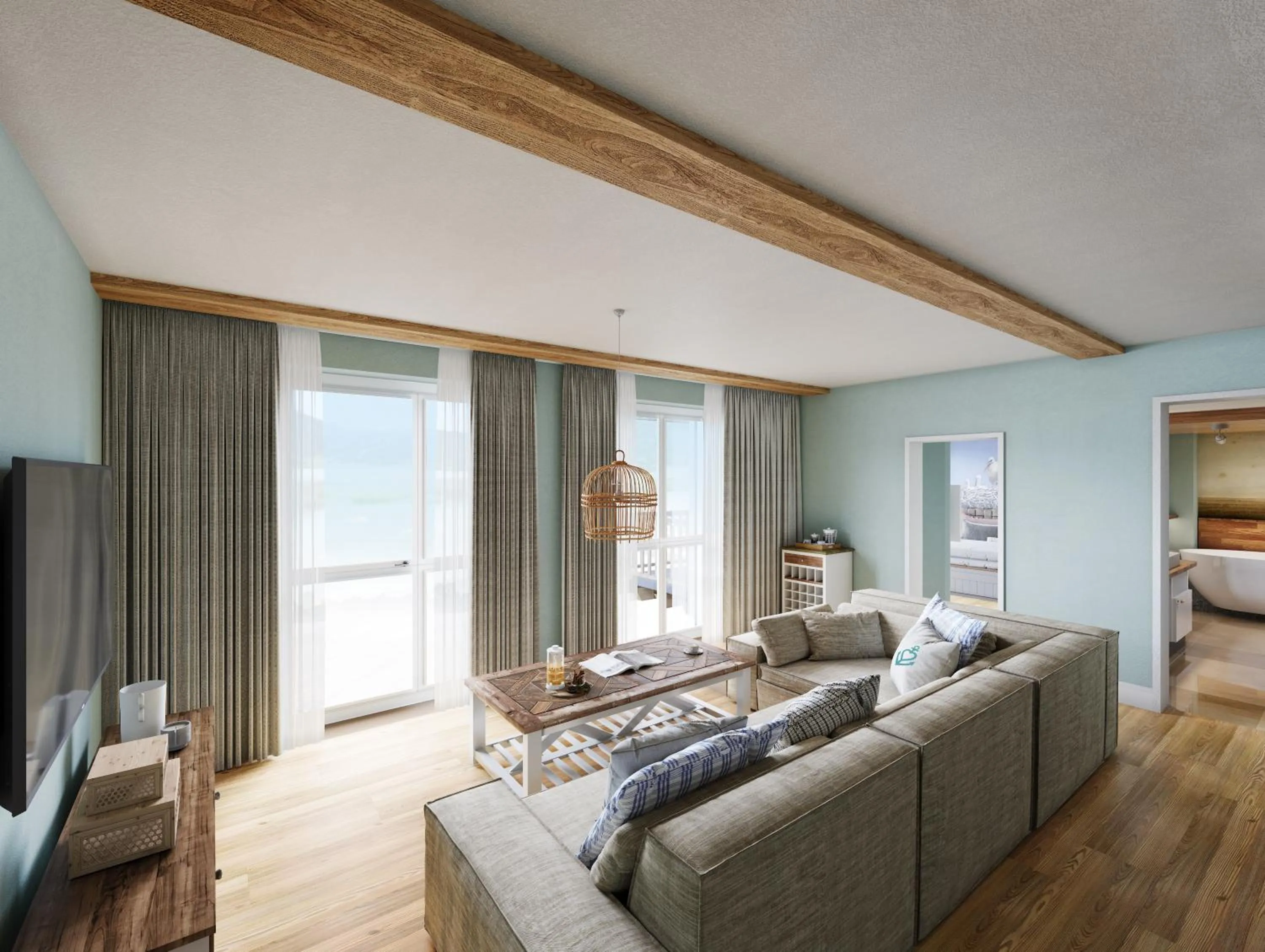 Living room, Bed in Hotel Zweite Heimat