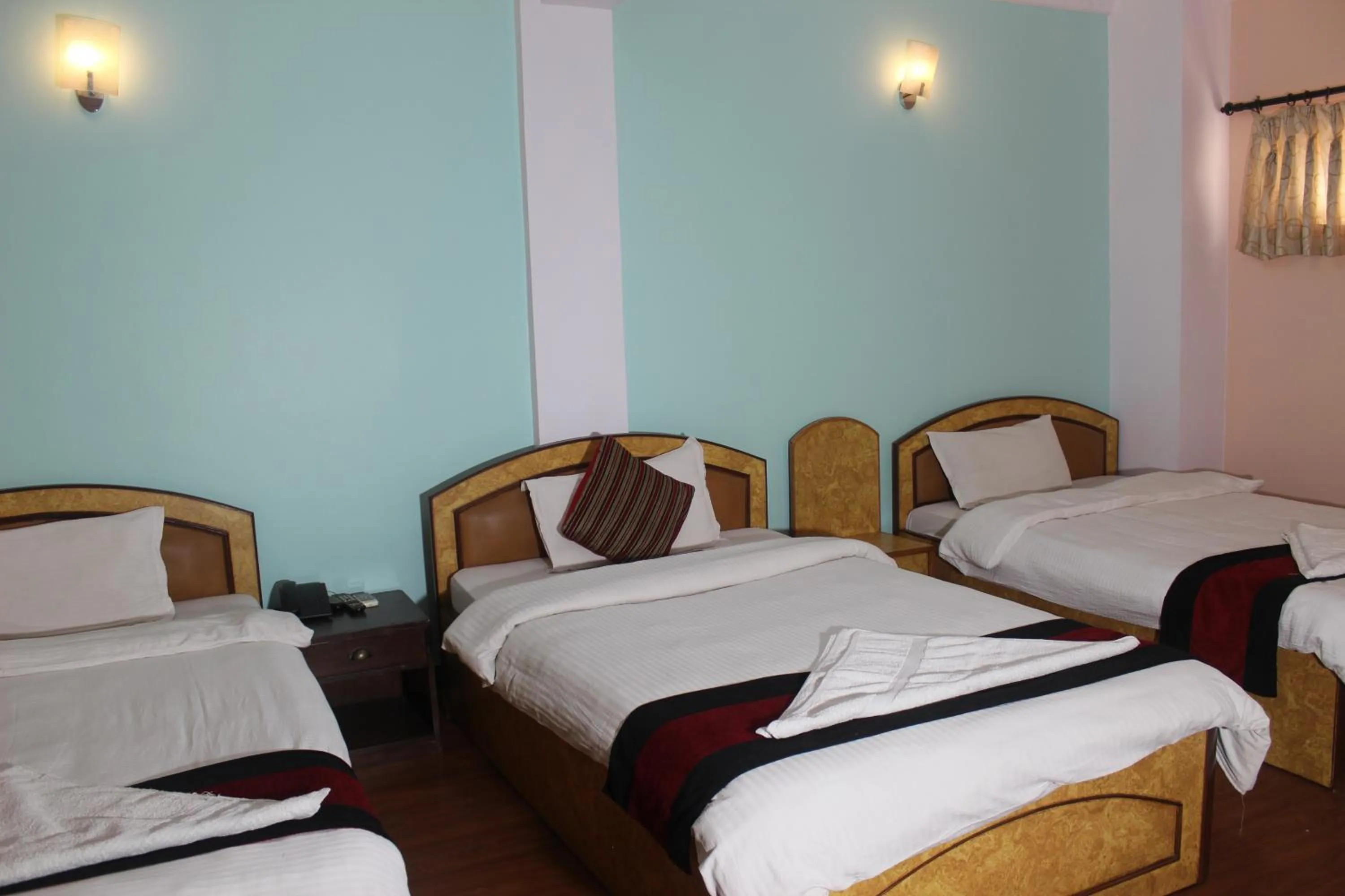 Bed in Hotel Mudkhu Durbar