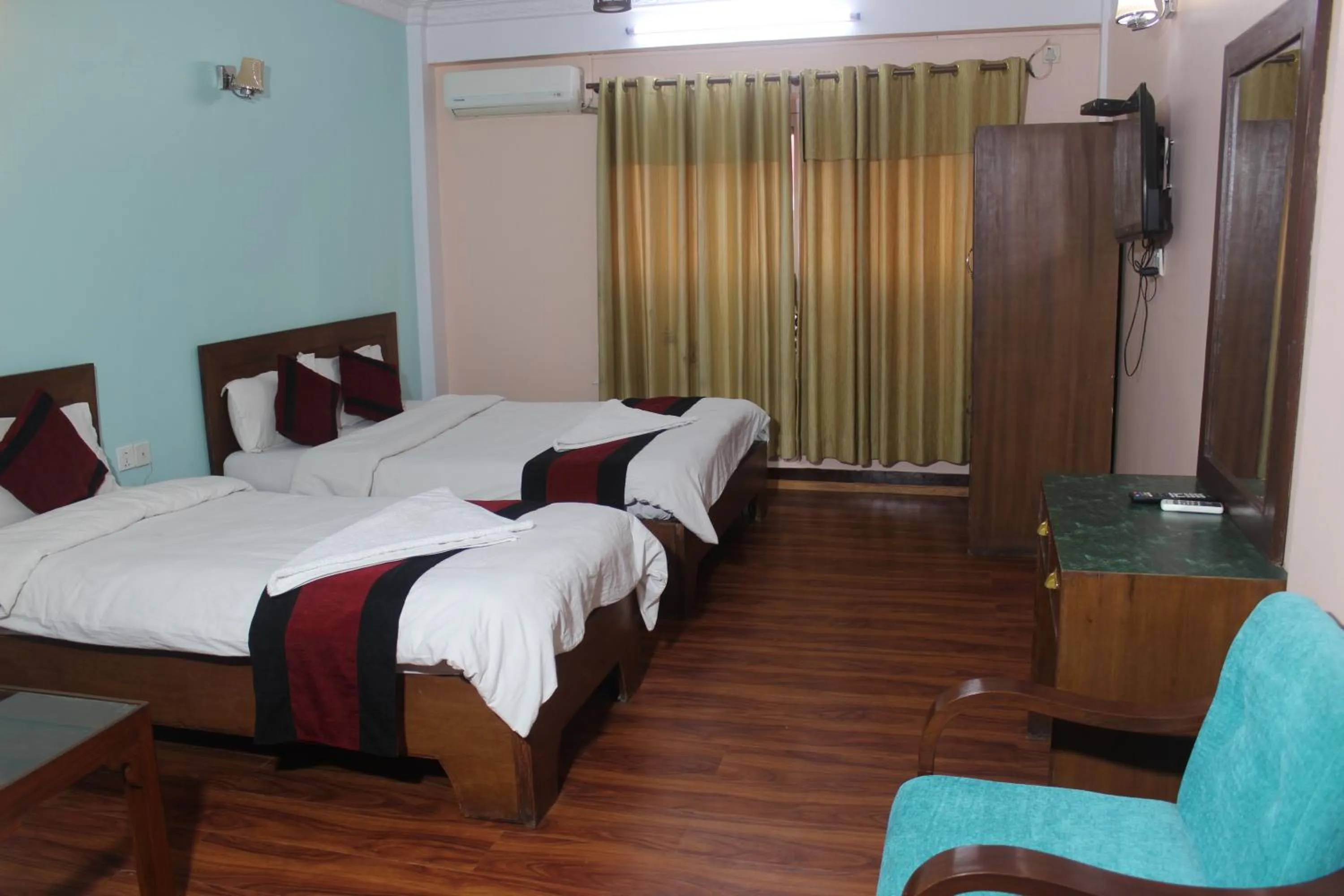 Bed in Hotel Mudkhu Durbar