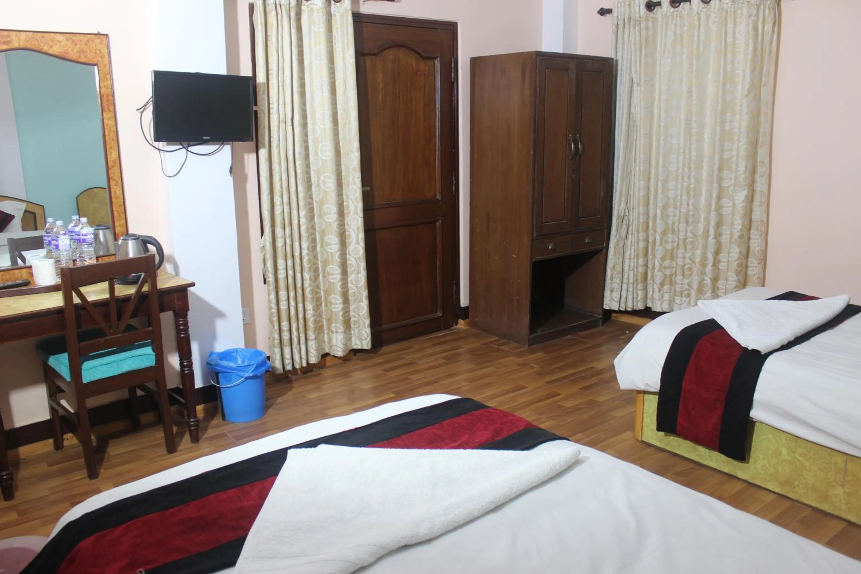 Bed in Hotel Mudkhu Durbar