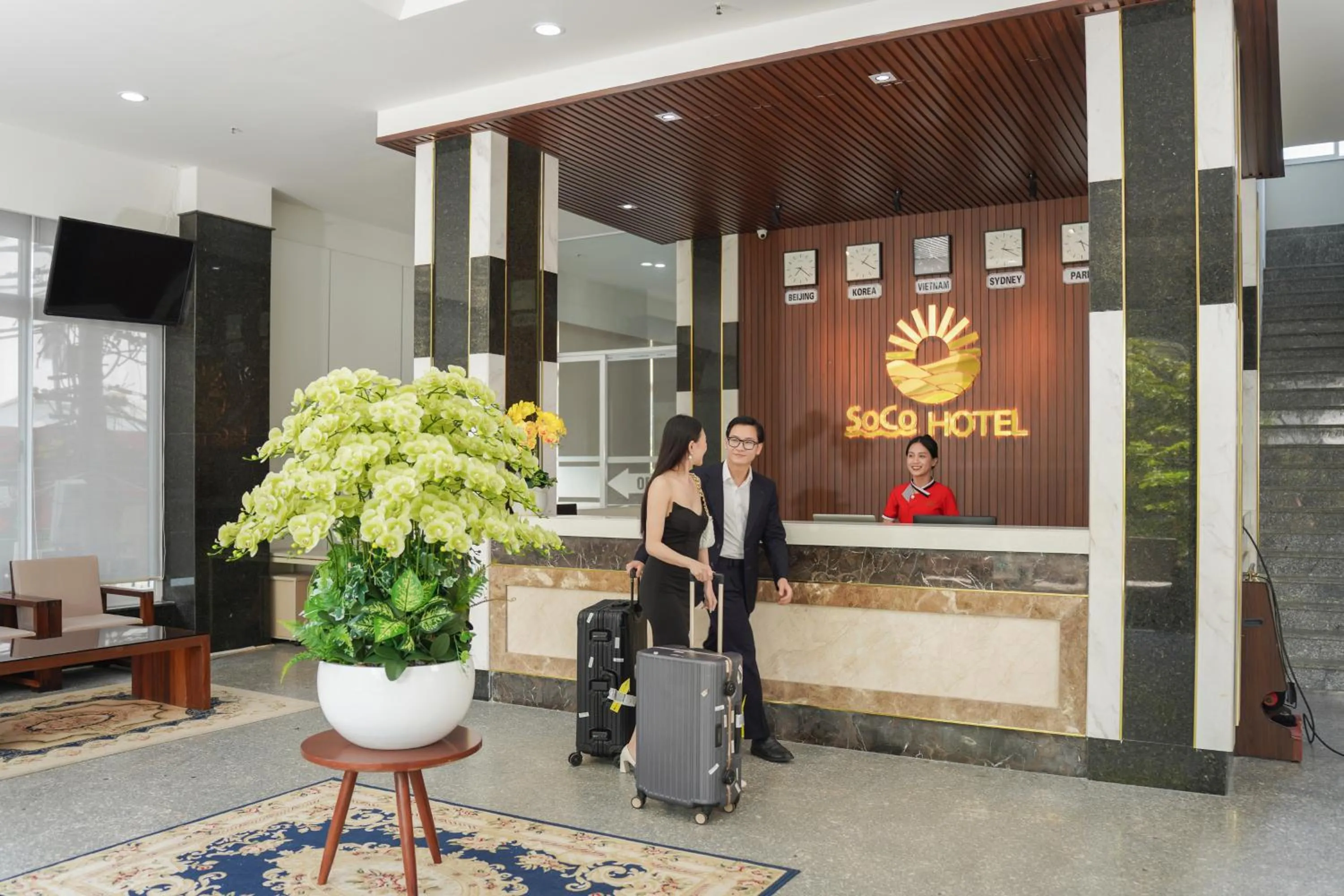 Lobby or reception in Hotel Soco