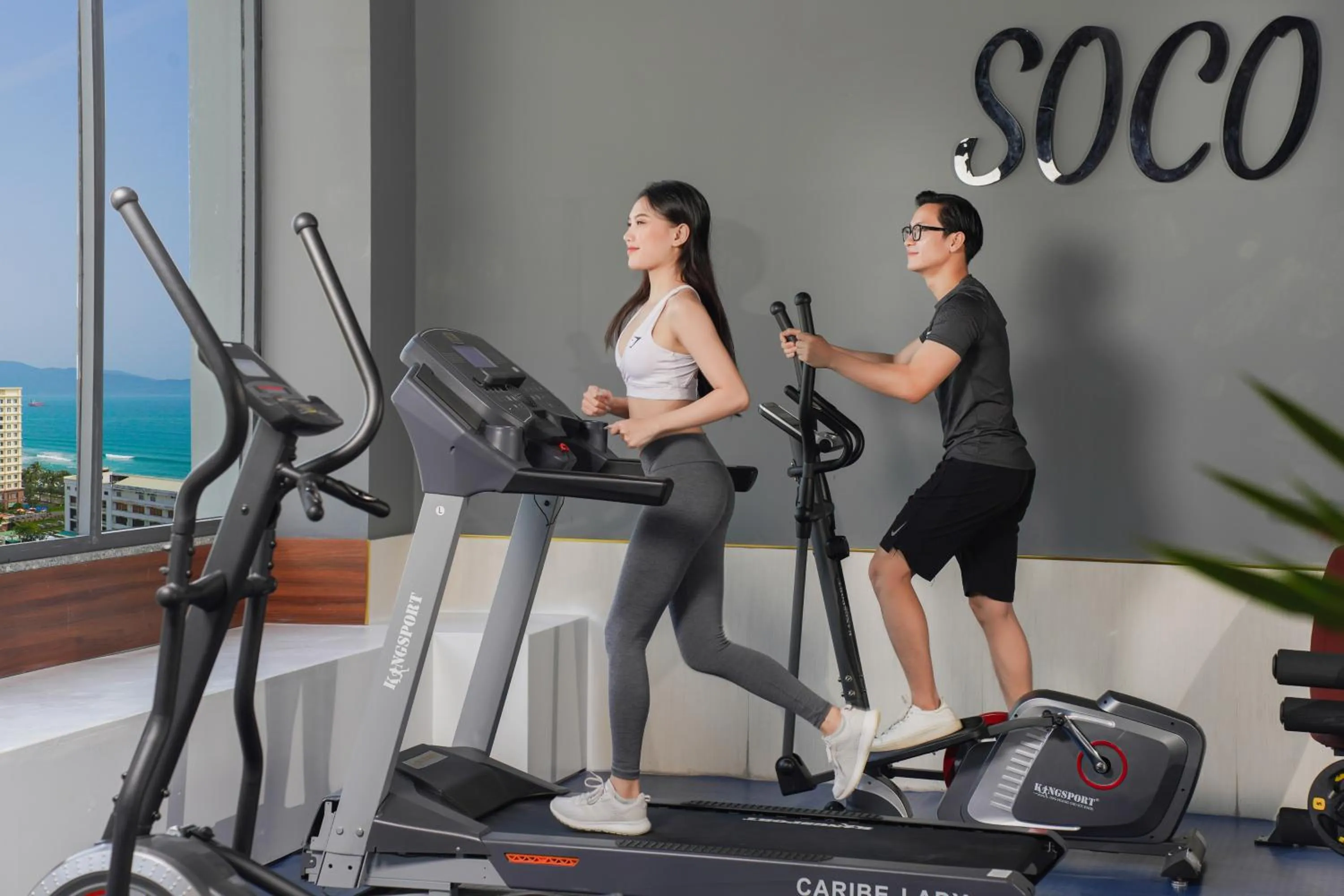 Fitness centre/facilities in Hotel Soco