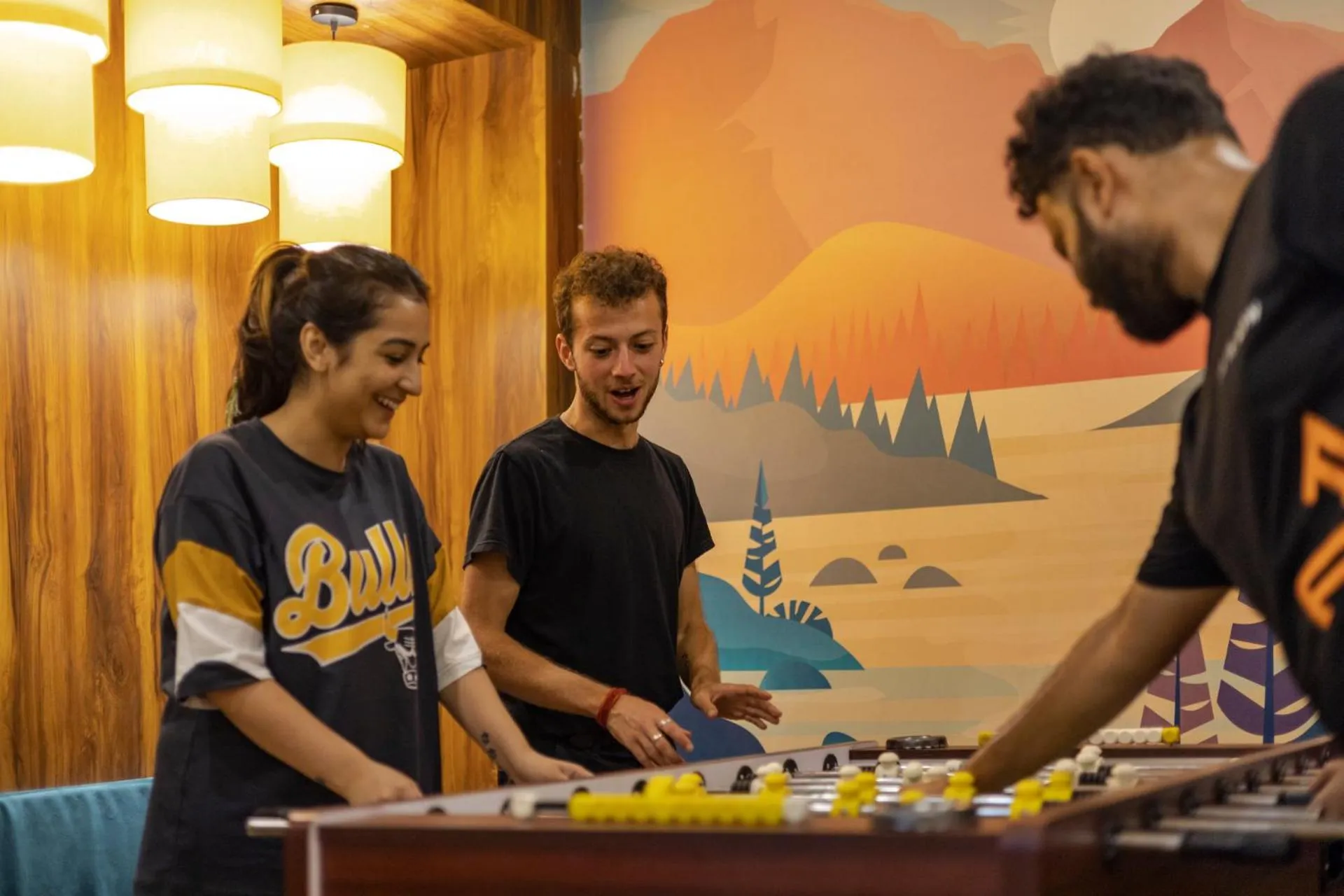 Living room in Zostel Plus Rishikesh, Mohanchatti