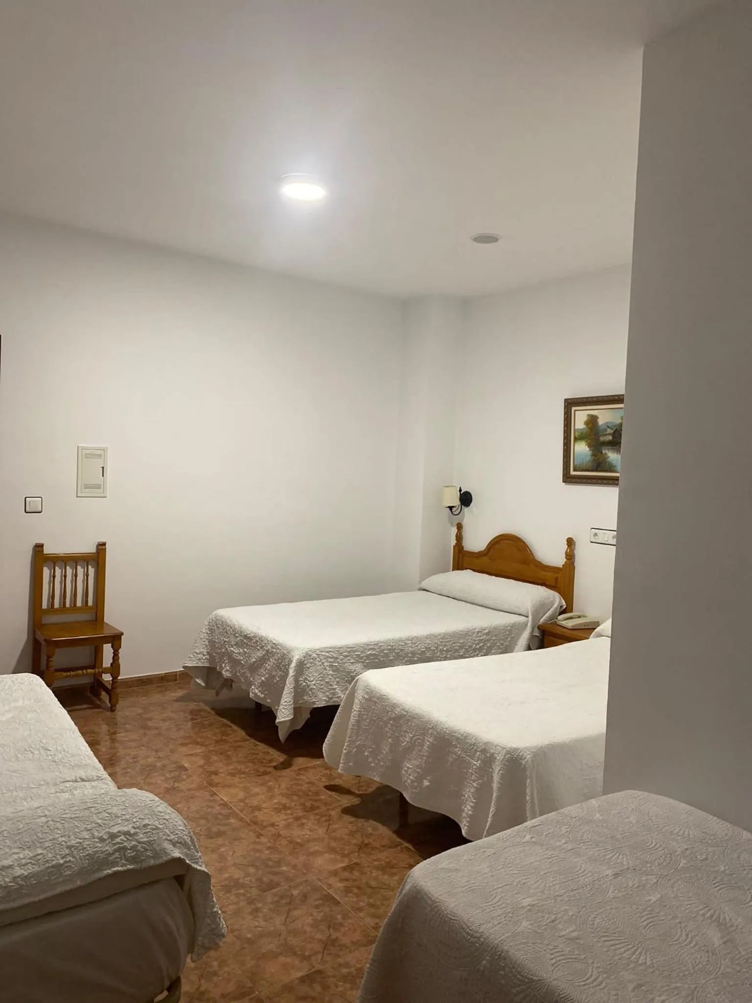 Bed in Hotel Meson Fuente del Pino