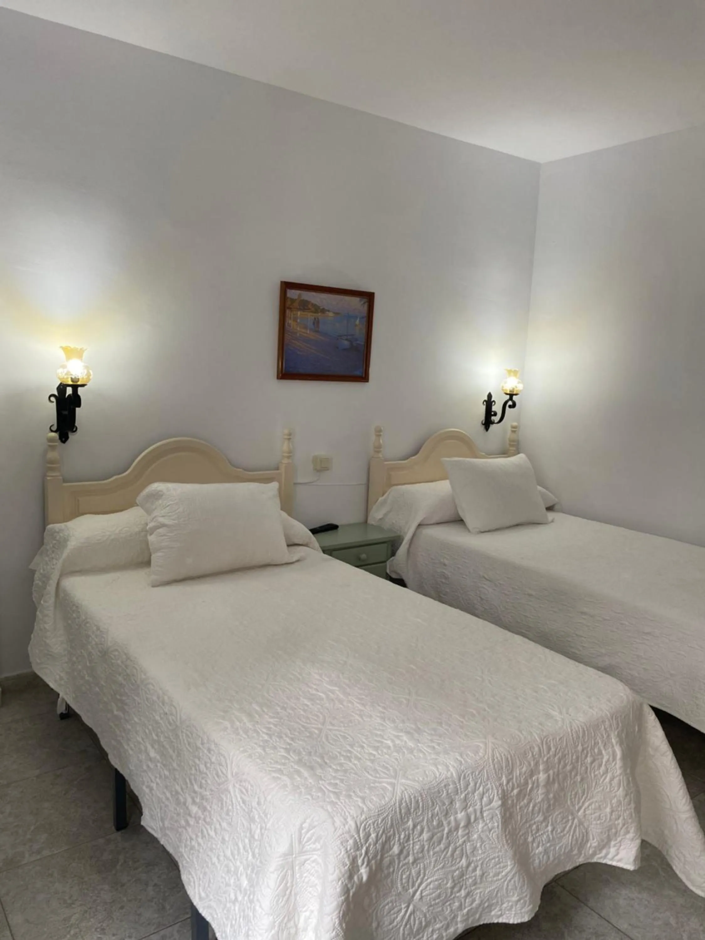 Bed in Hotel Meson Fuente del Pino