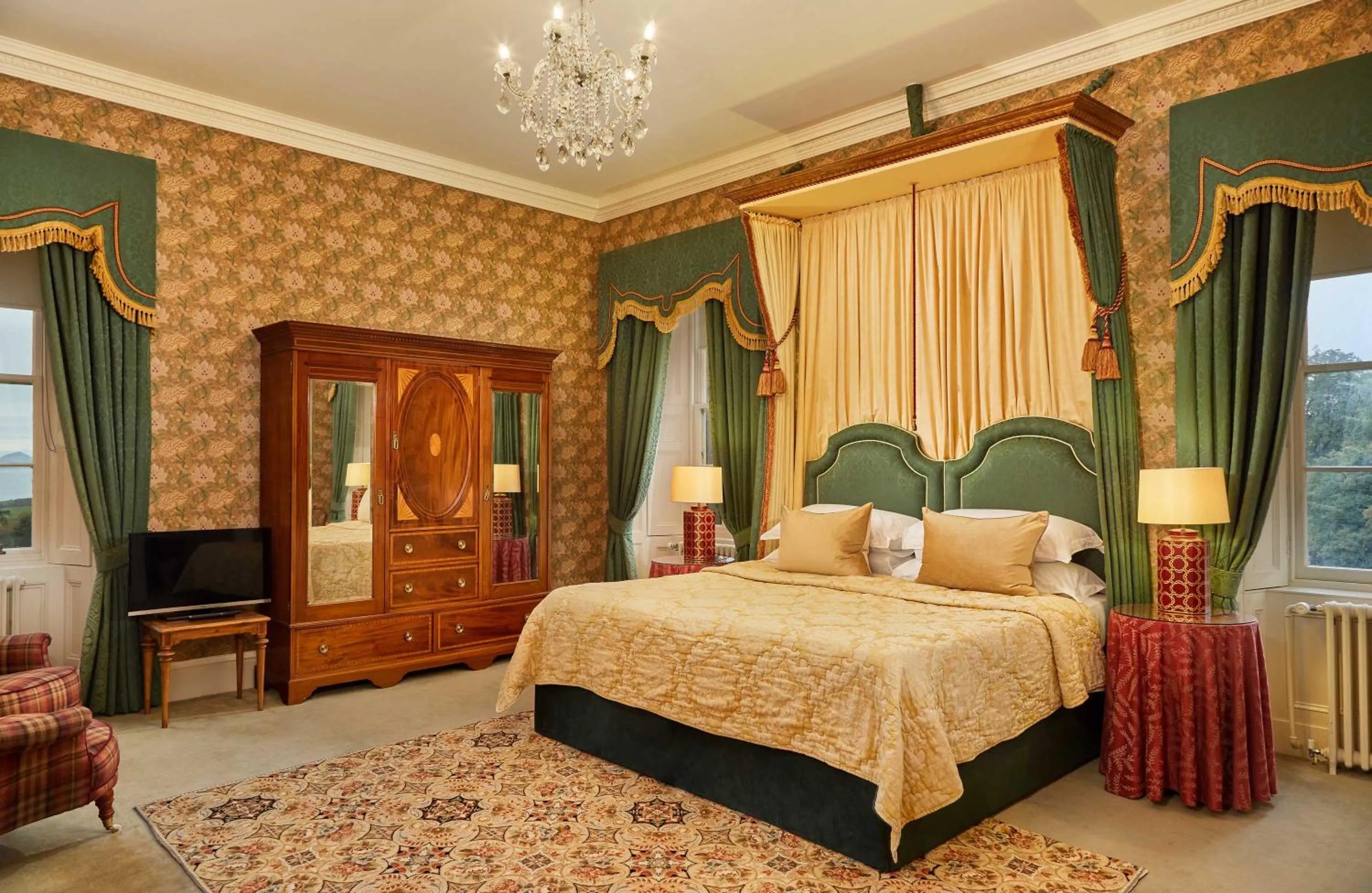 Bed in Glenapp Castle