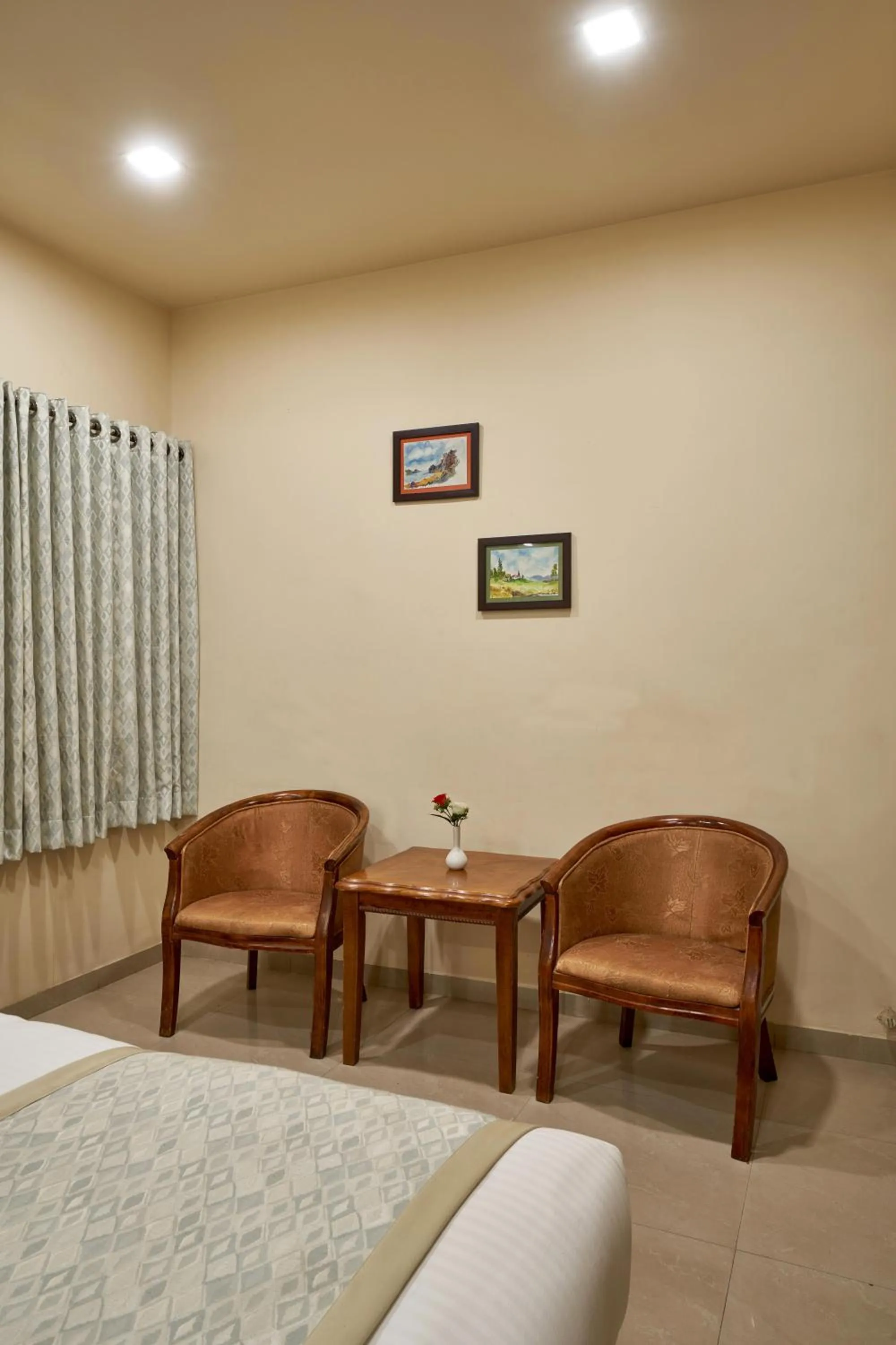 Seating area in Hotel Atria, Kolhapur