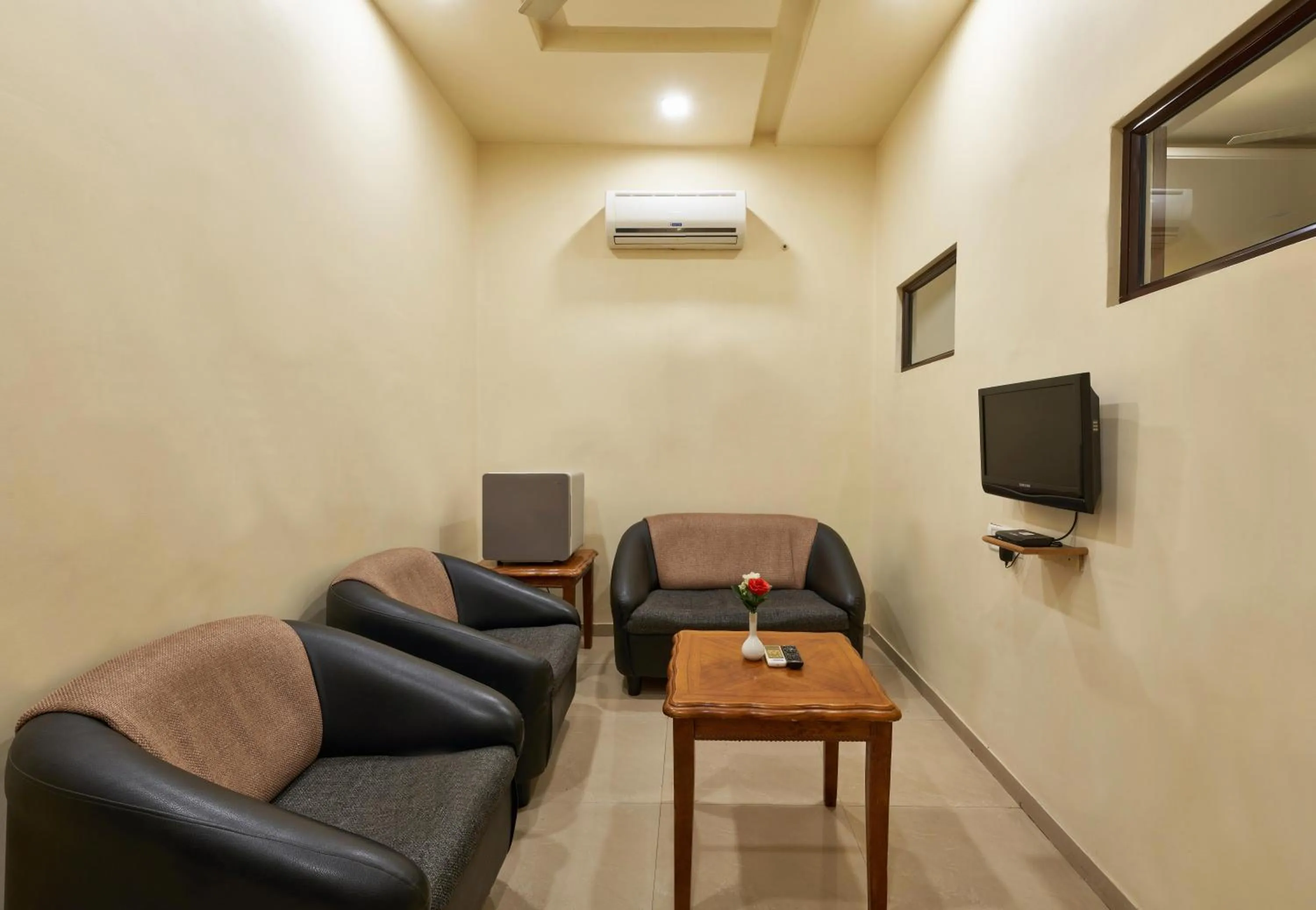 Seating area in Hotel Atria, Kolhapur