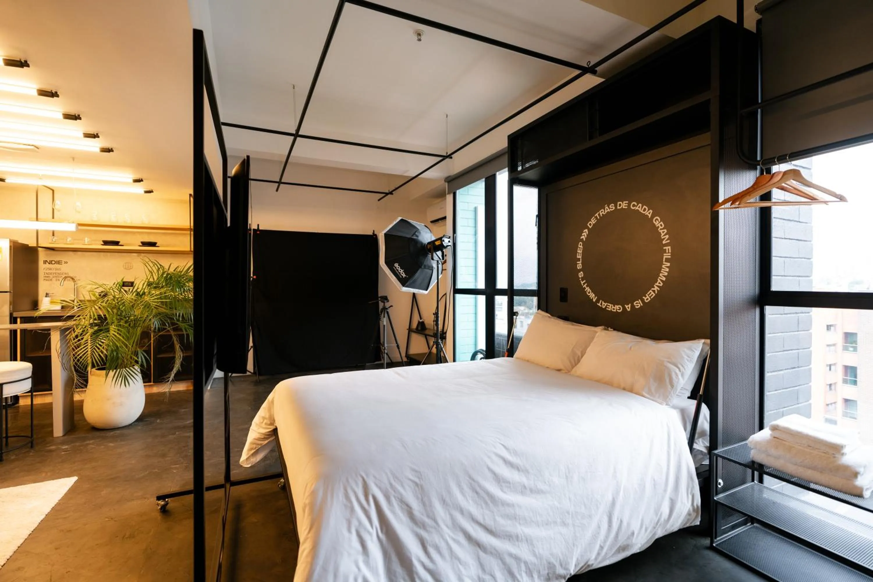 Bed in Indie Universe Creative Hotel