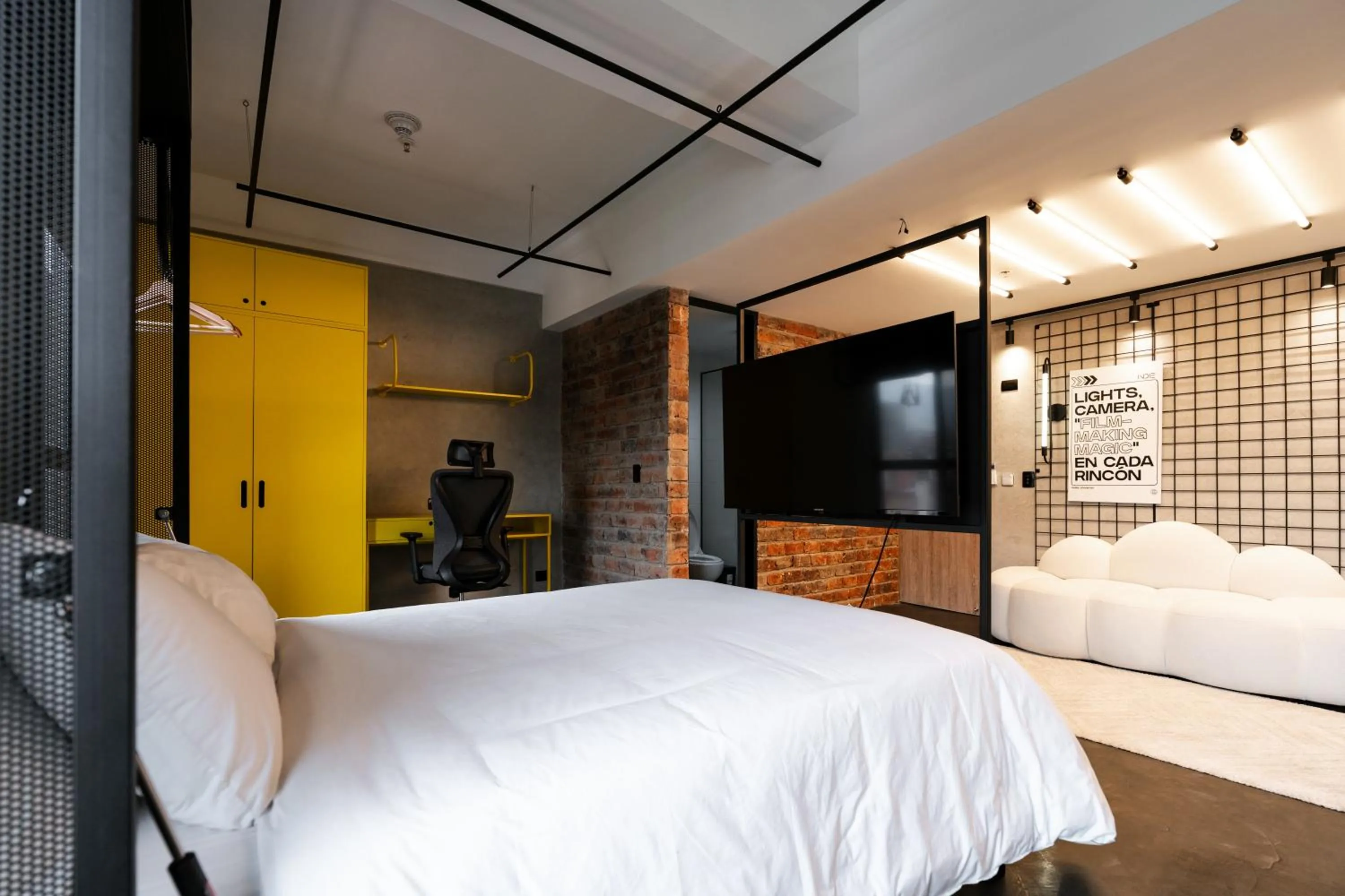 TV and multimedia, Bed in Indie Universe Creative Hotel