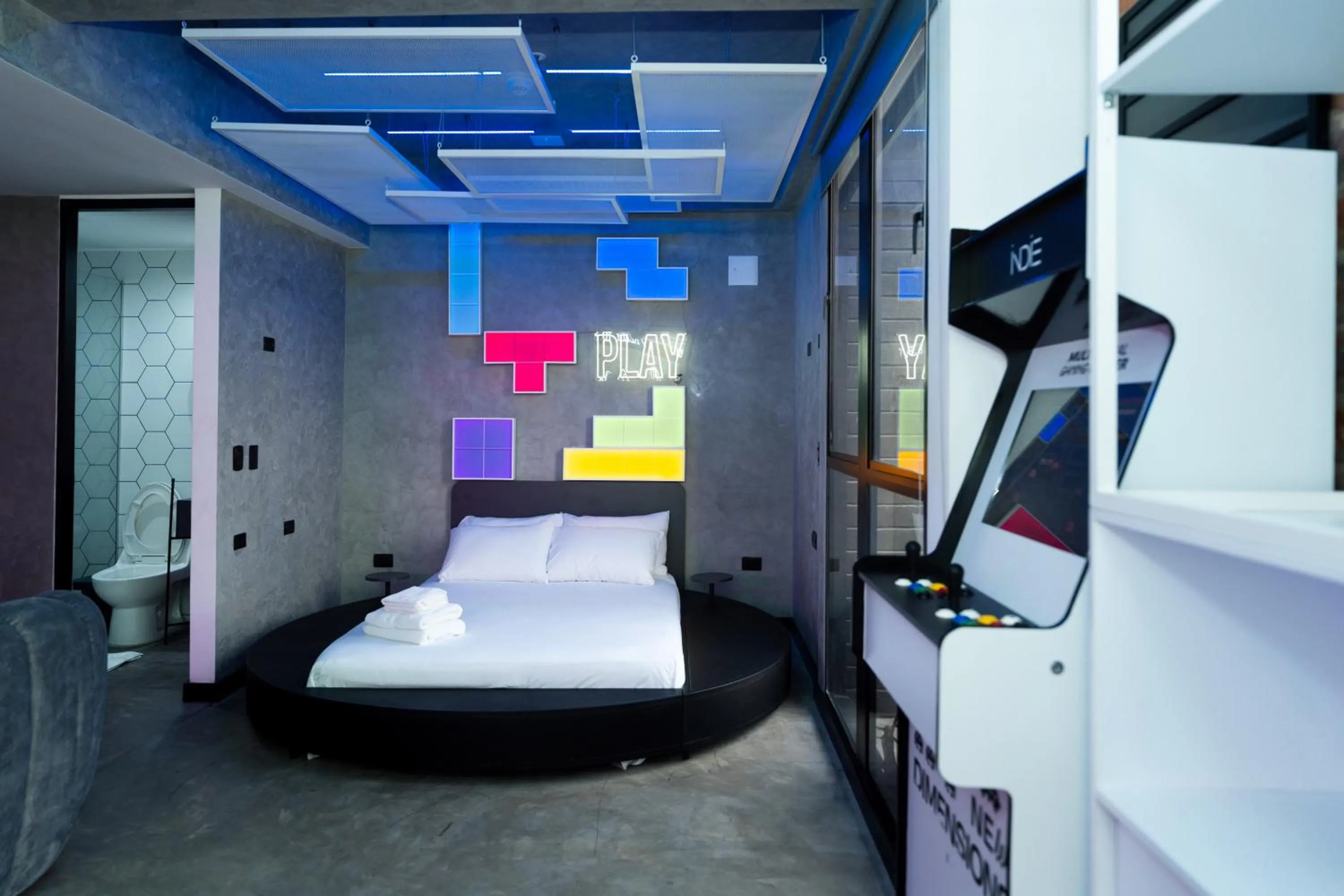 Bed in Indie Universe Creative Hotel