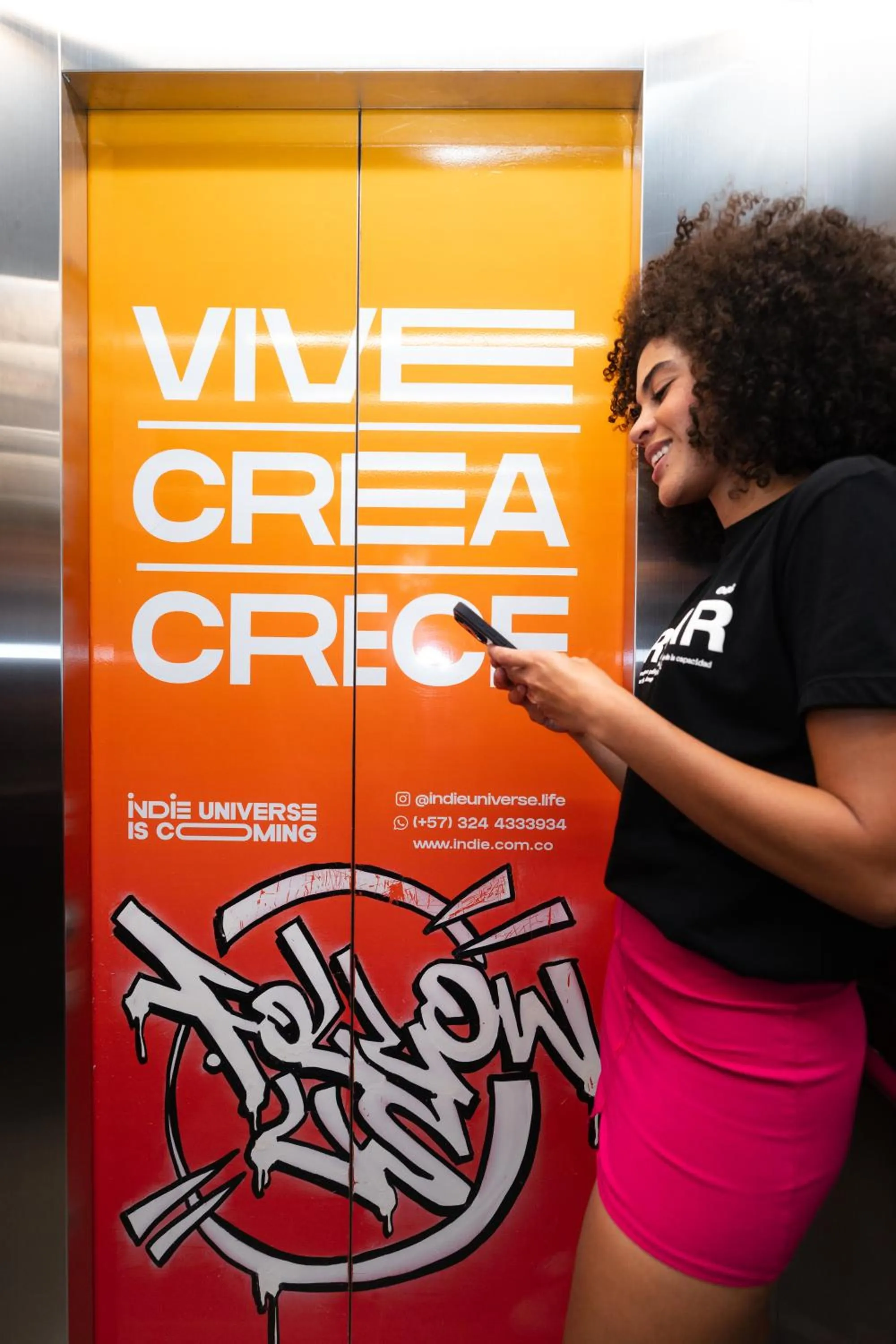 elevator in Indie Universe Creative Hotel