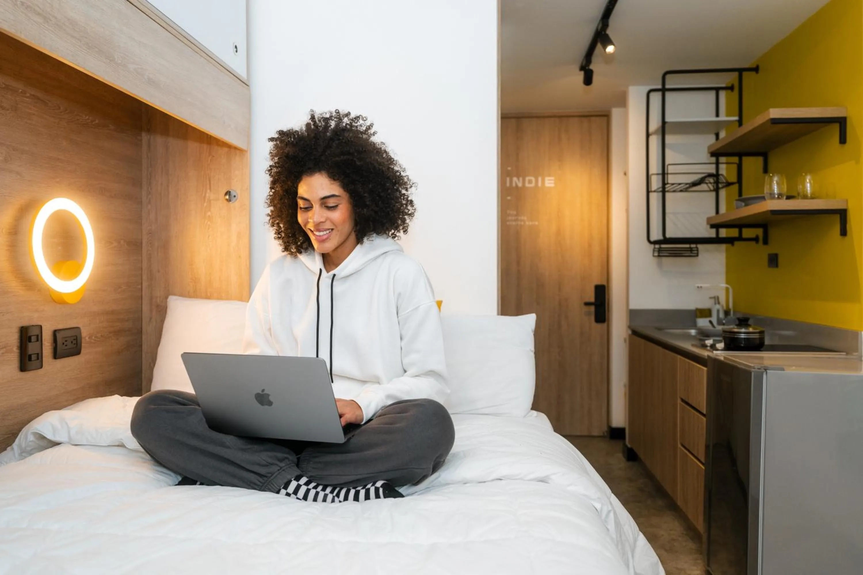 Bed in Indie Universe Creative Hotel