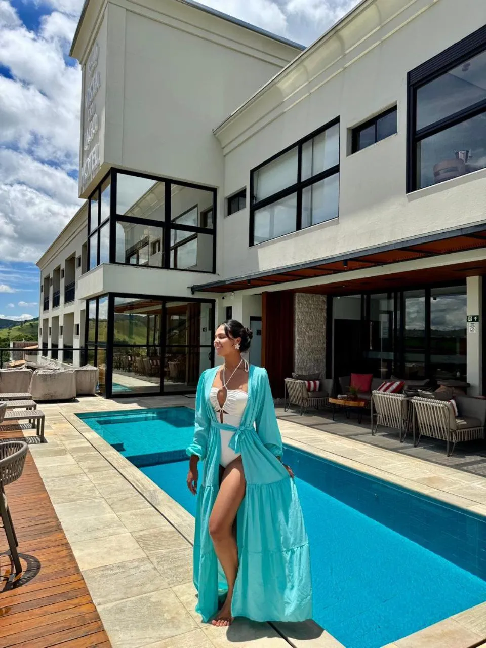 Swimming pool in Vista do Lago Hotel