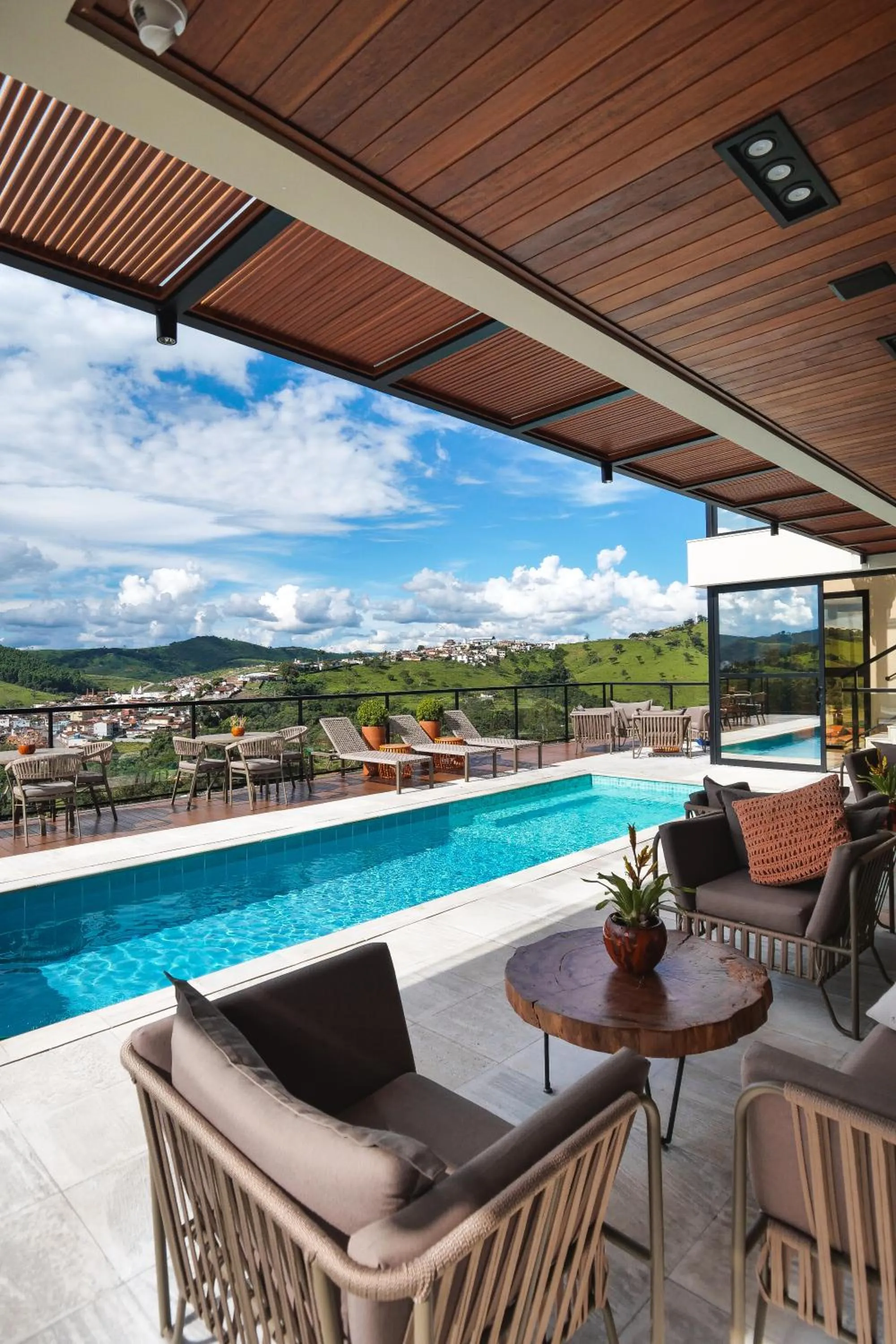 Pool view in Vista do Lago Hotel