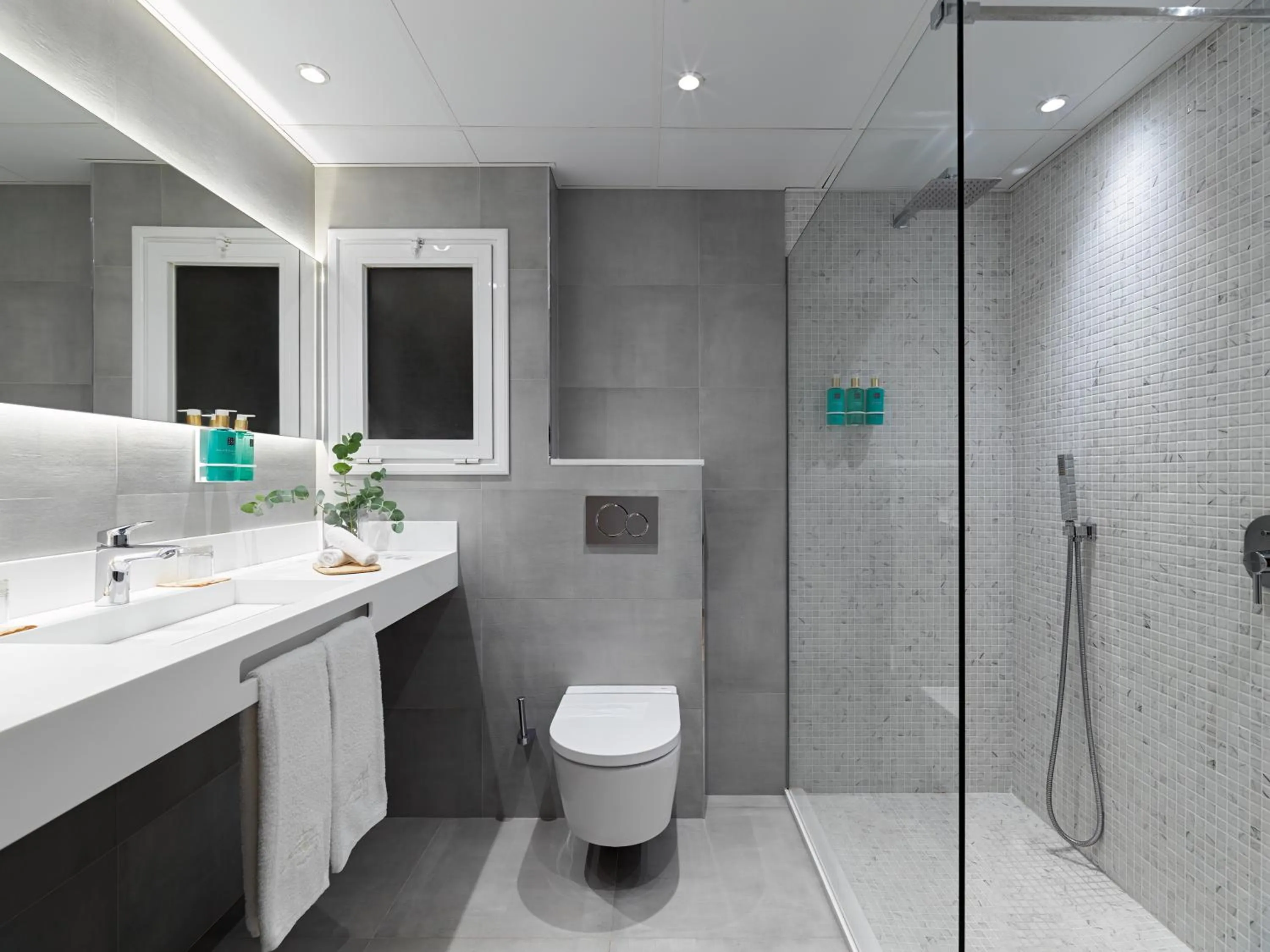 Shower in Hotel Saratoga