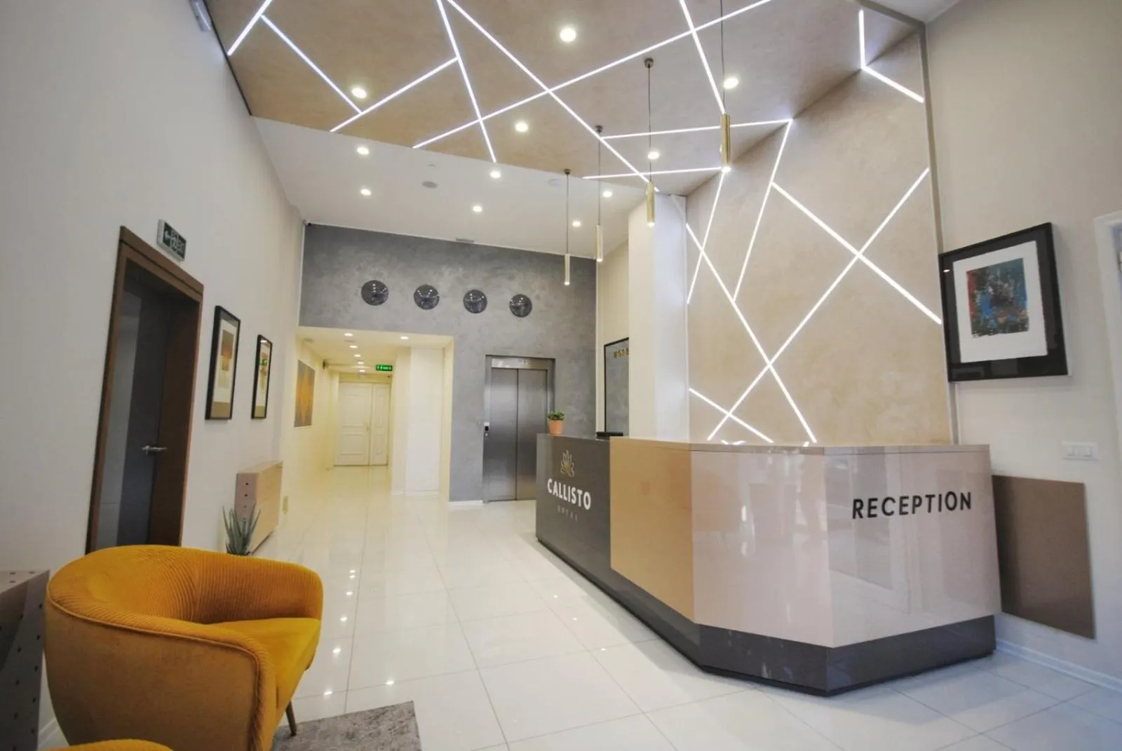 Lobby or reception in Hotel Callisto