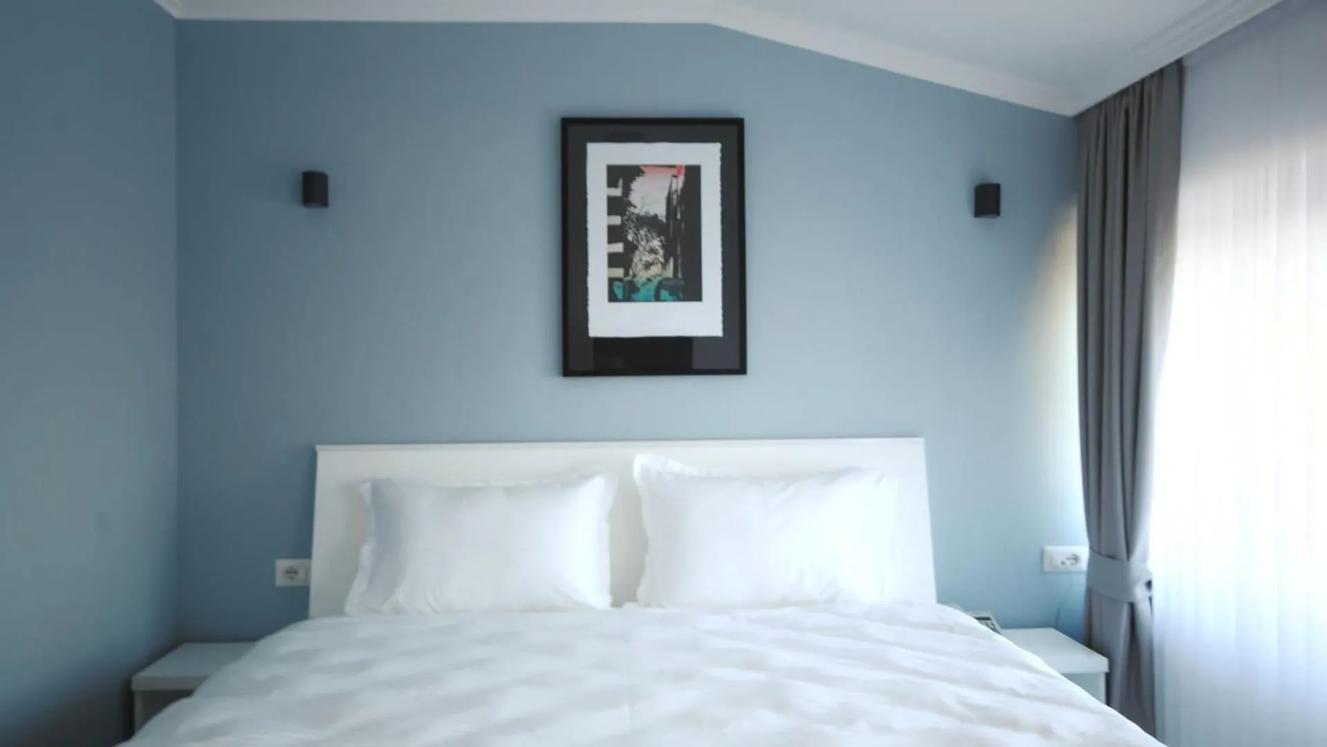 Bed in Hotel Callisto